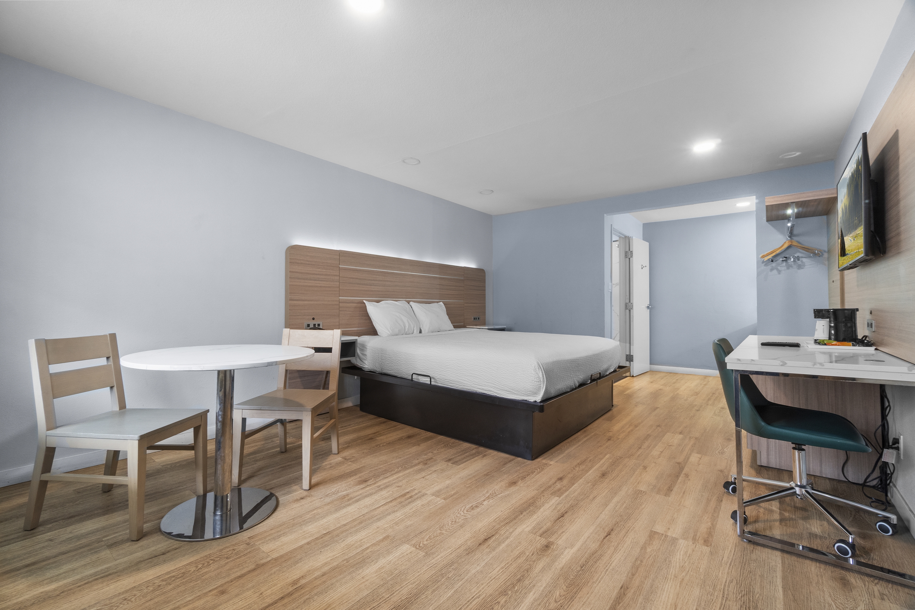 Guest room at the Travelodge by Wyndham Fairplex Pomona in Pomona, California