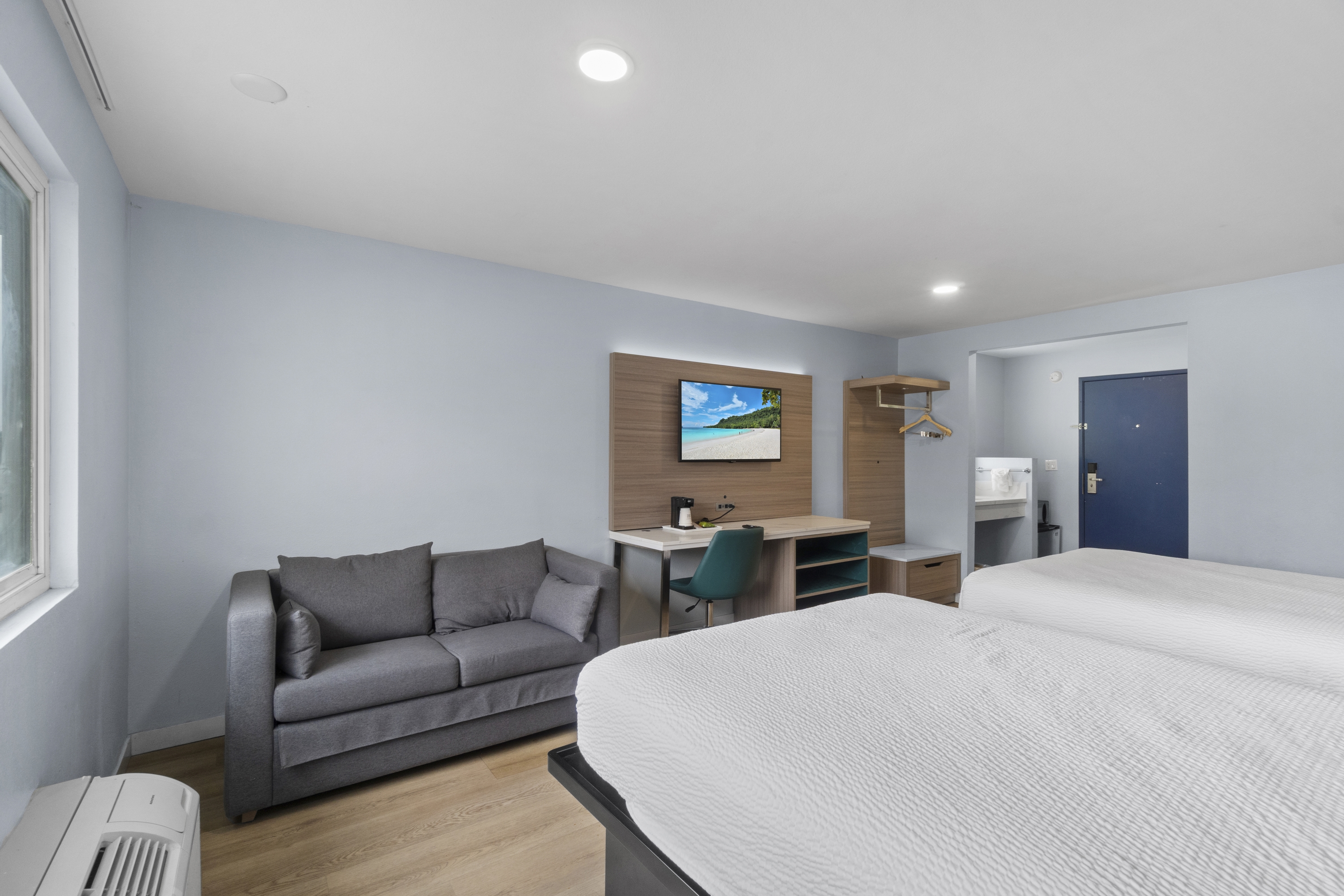 Guest room at the Travelodge by Wyndham Fairplex Pomona in Pomona, California