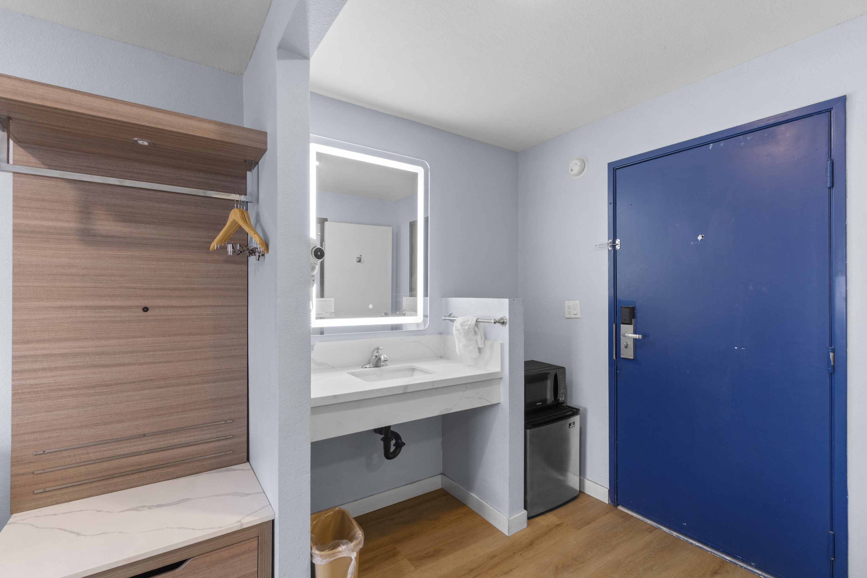 Guest room at the Travelodge by Wyndham Fairplex Pomona in Pomona, California