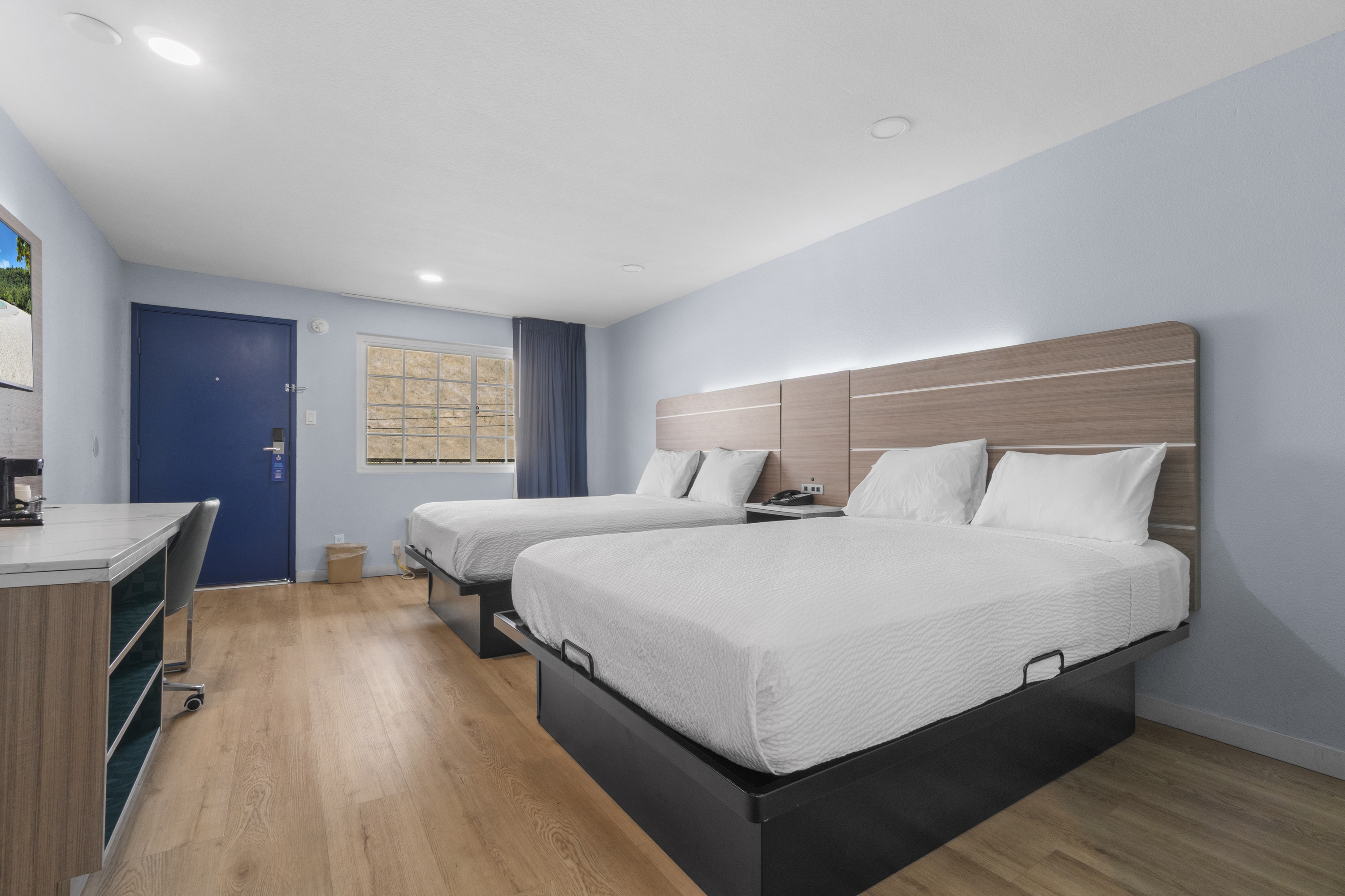 Guest room at the Travelodge by Wyndham Fairplex Pomona in Pomona, California