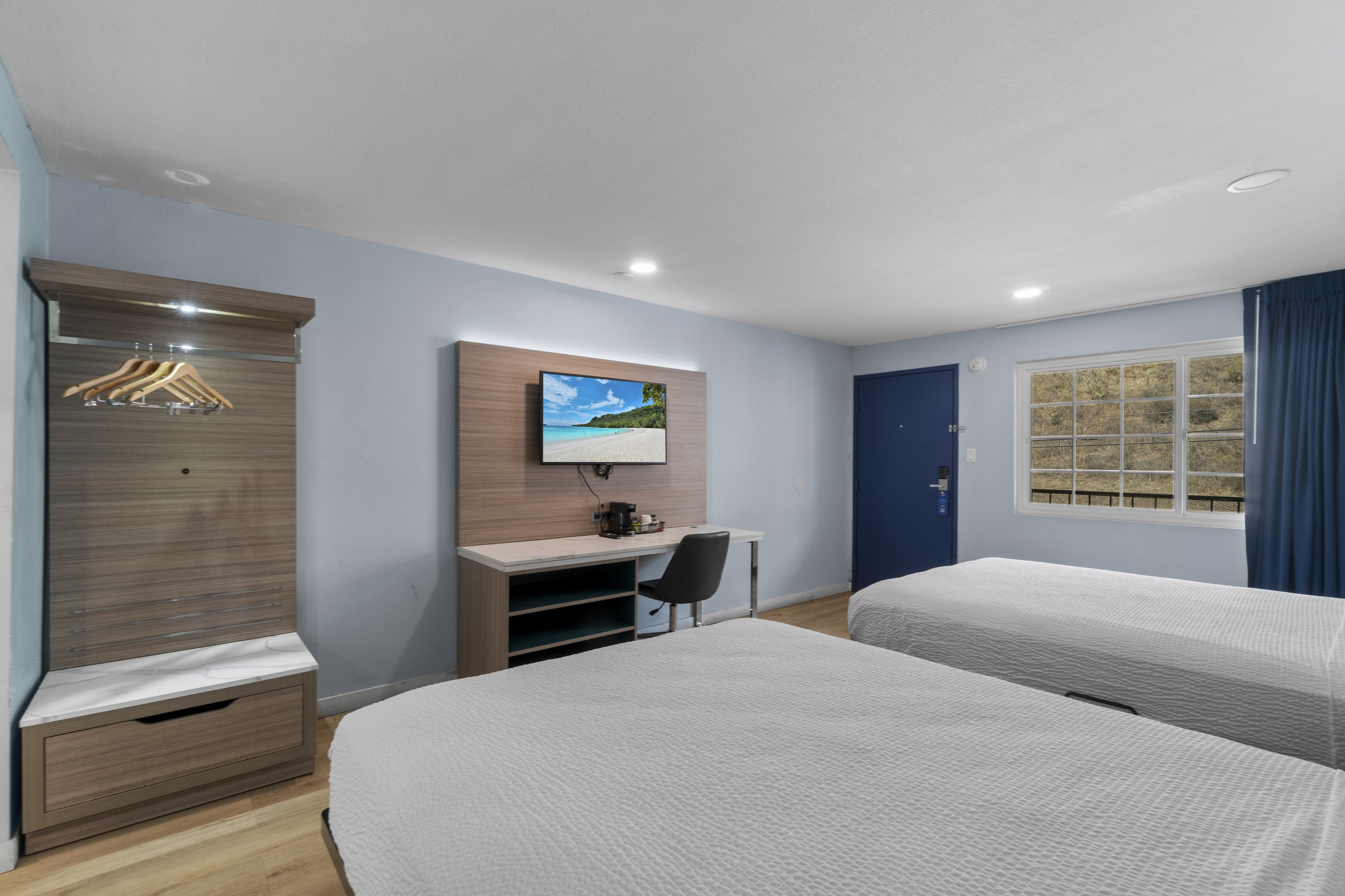 Guest room at the Travelodge by Wyndham Fairplex Pomona in Pomona, California