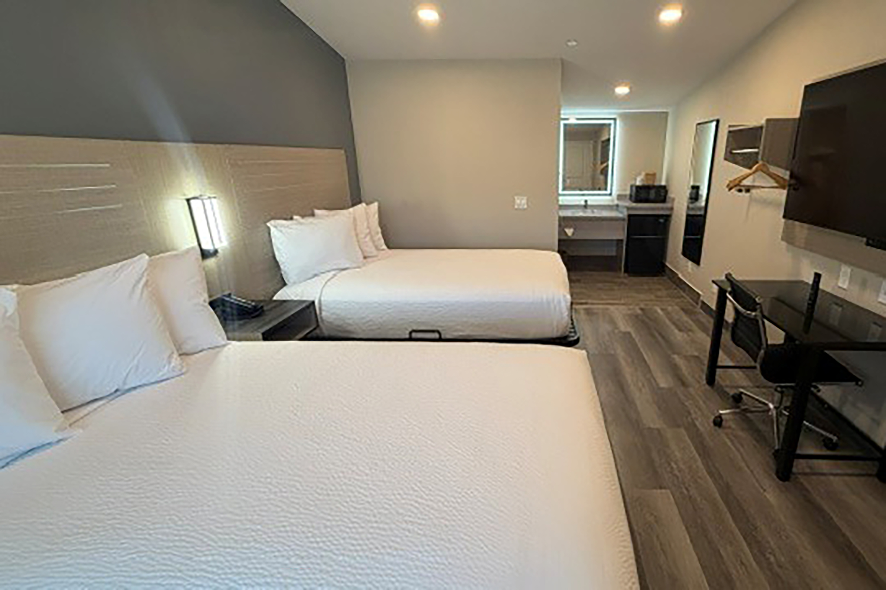 Guest room at the Travelodge by Wyndham Ukiah in Ukiah, California