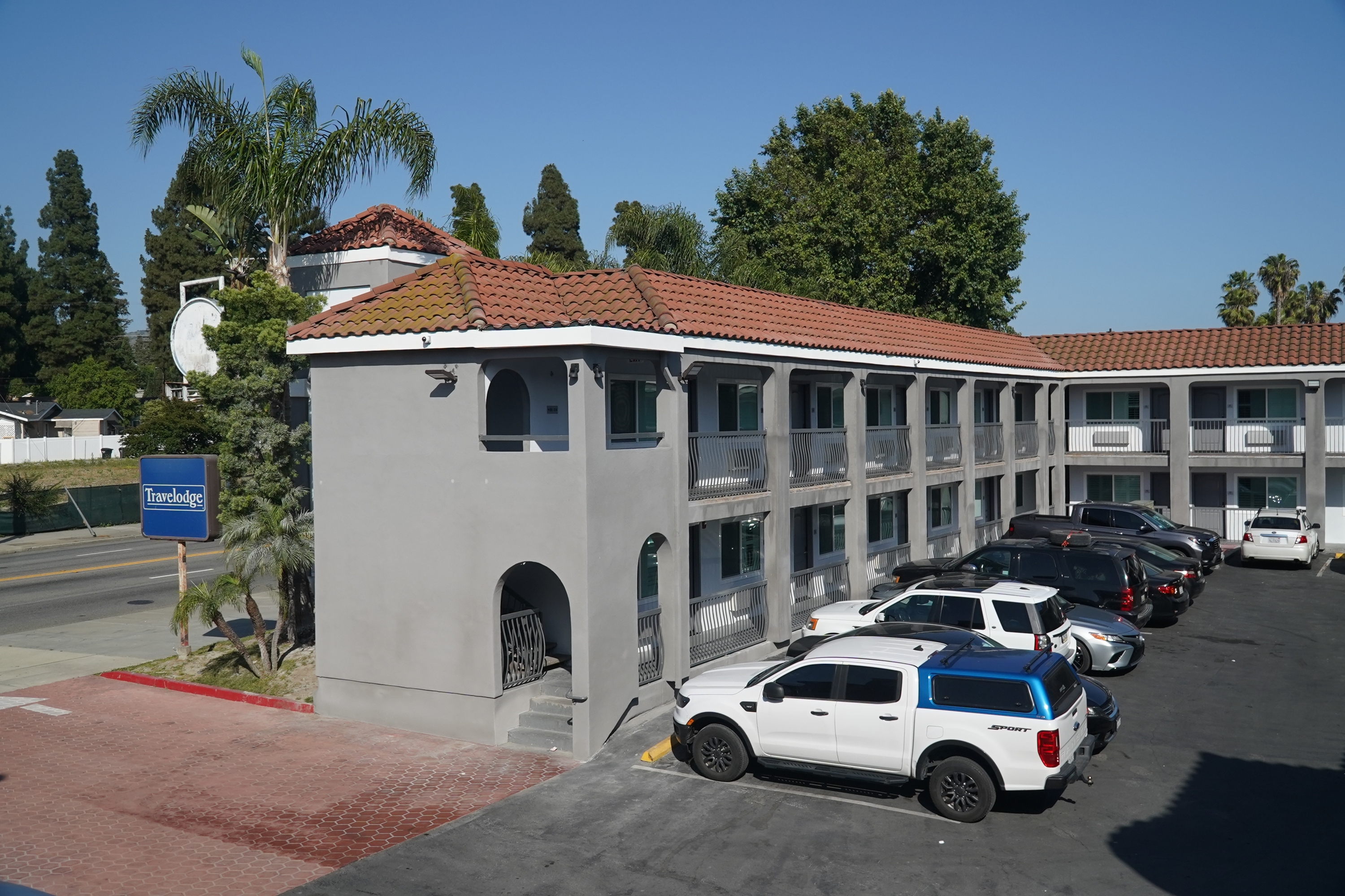 Exterior of Travelodge by Wyndham Whittier hotel in Whittier, California