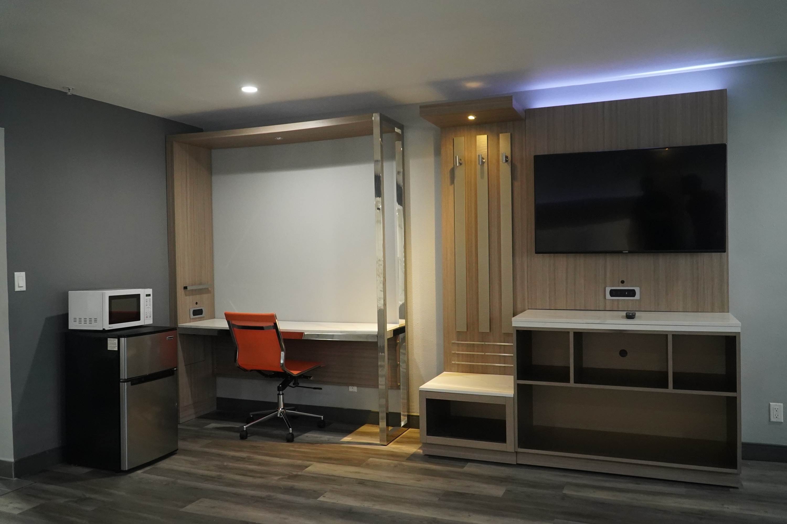 Guest room feature at the Travelodge by Wyndham Whittier in Whittier, California