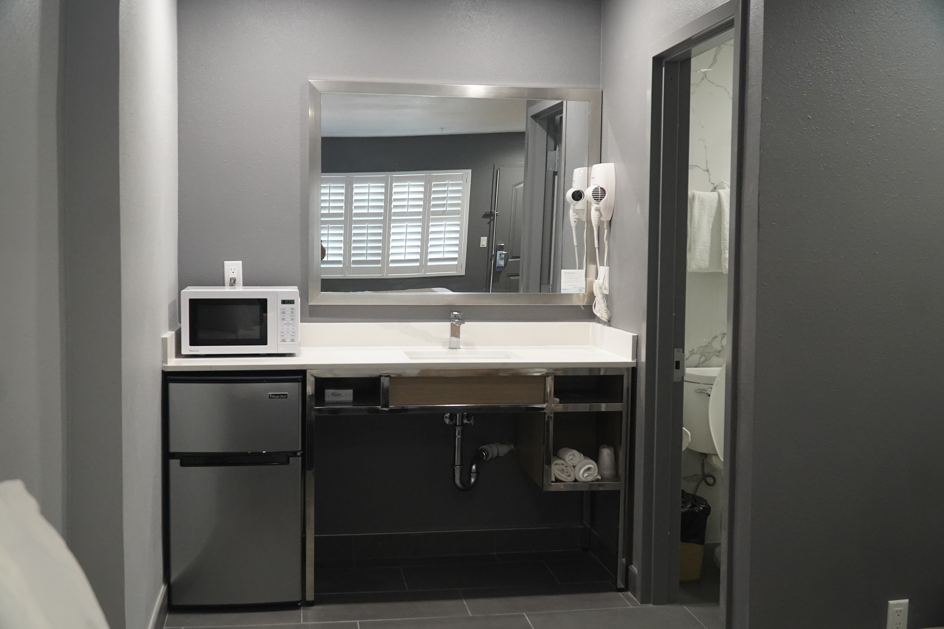 Guest room feature at the Travelodge by Wyndham Whittier in Whittier, California