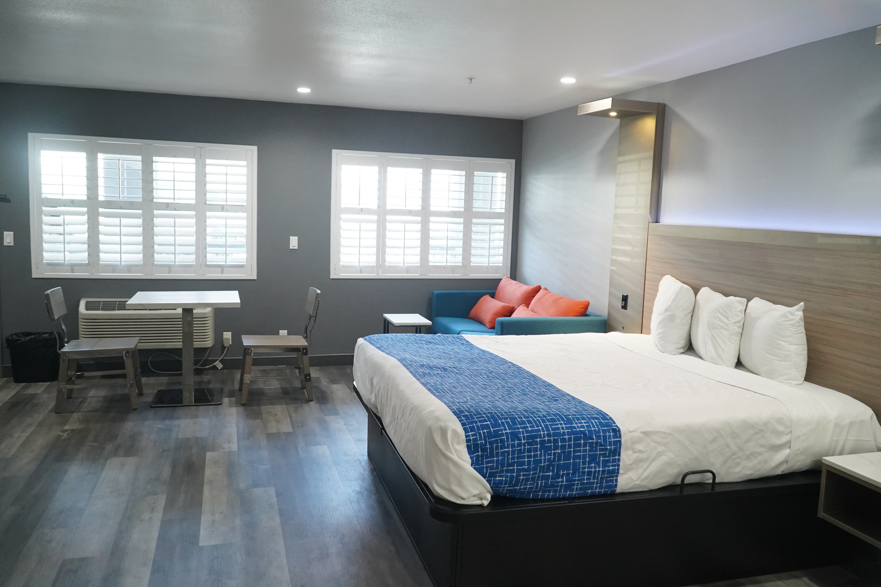 Guest room at the Travelodge by Wyndham Whittier in Whittier, California