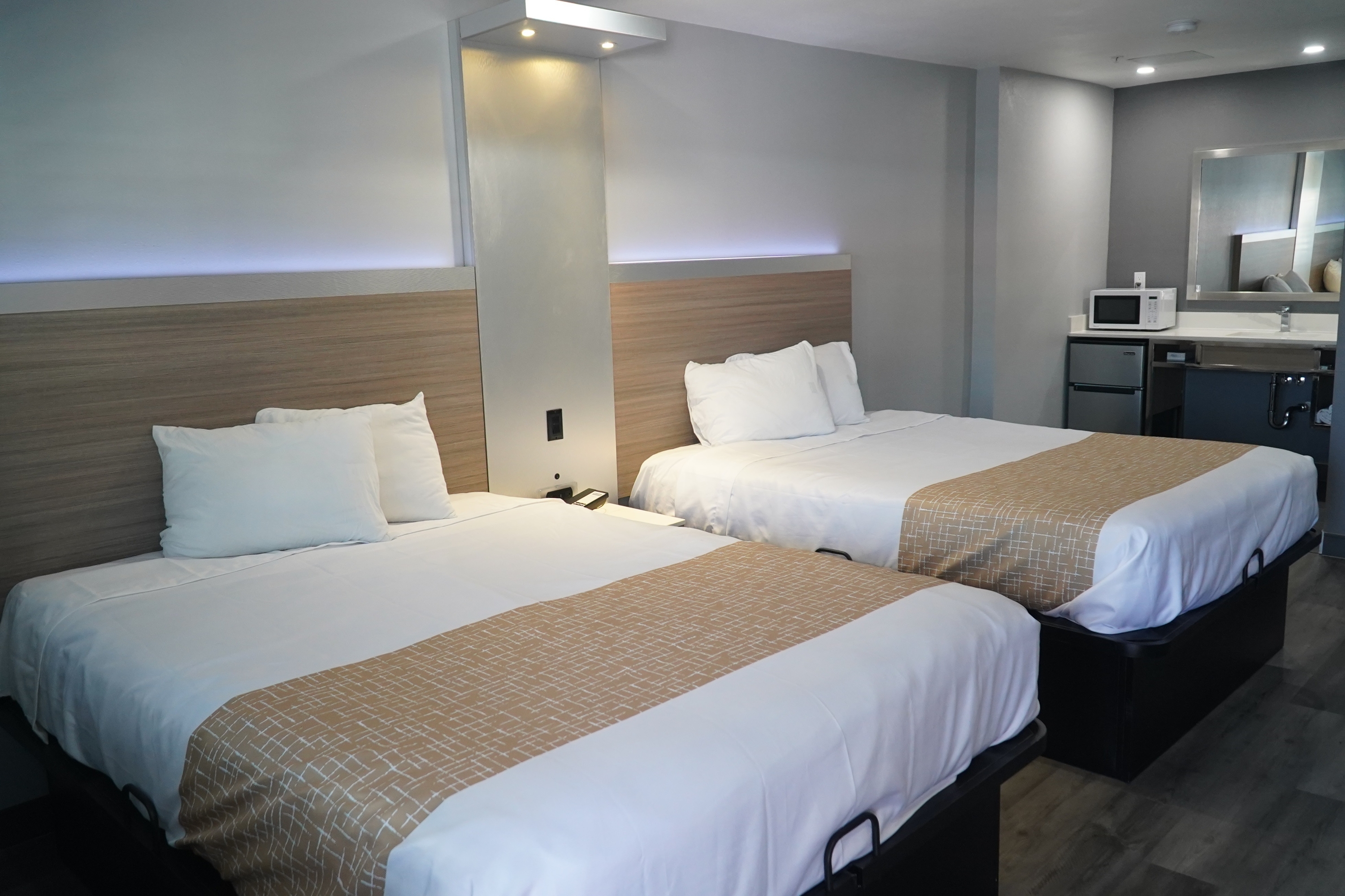 Guest room at the Travelodge by Wyndham Whittier in Whittier, California
