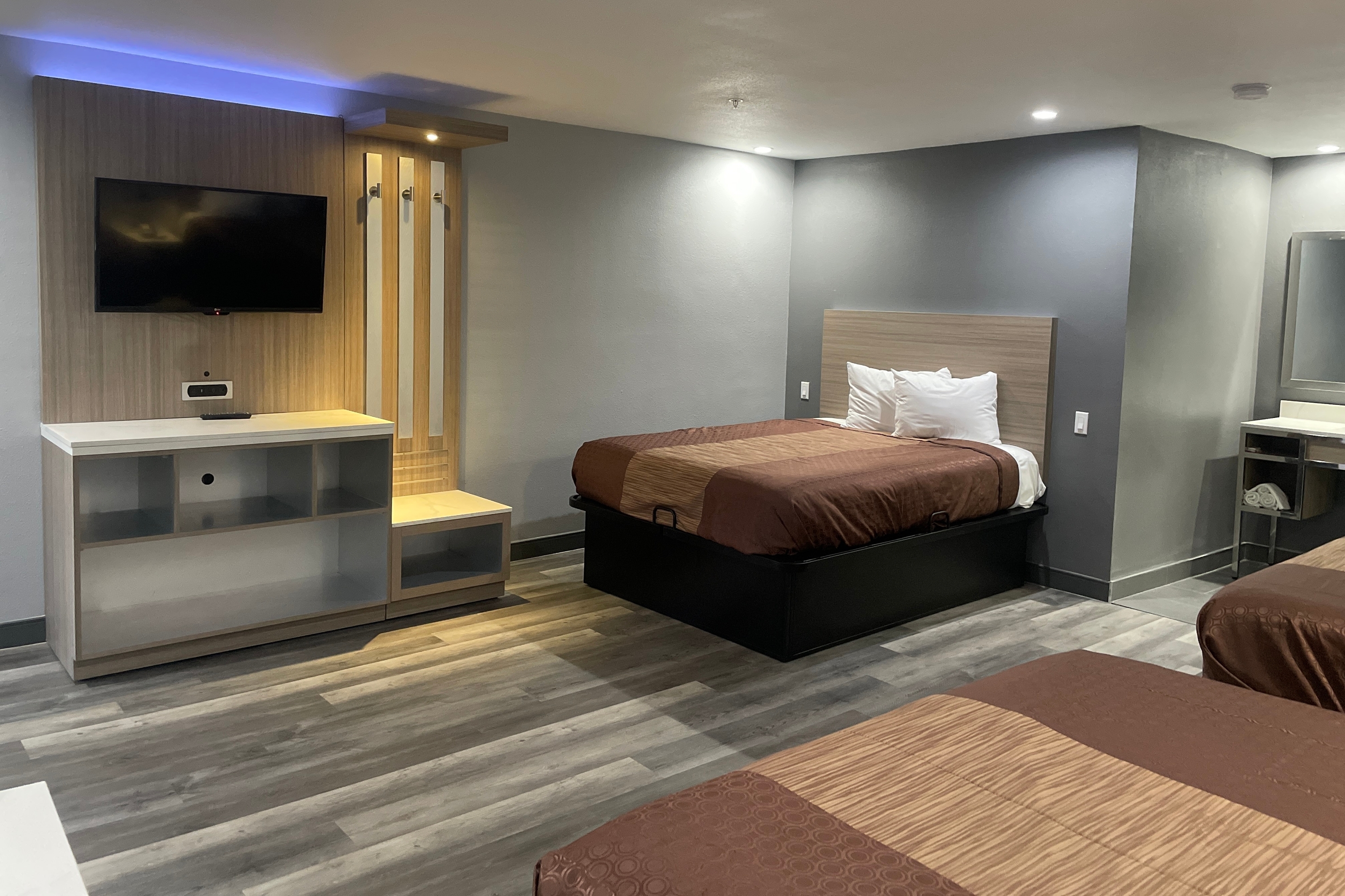 Guest room at the Travelodge by Wyndham Whittier in Whittier, California