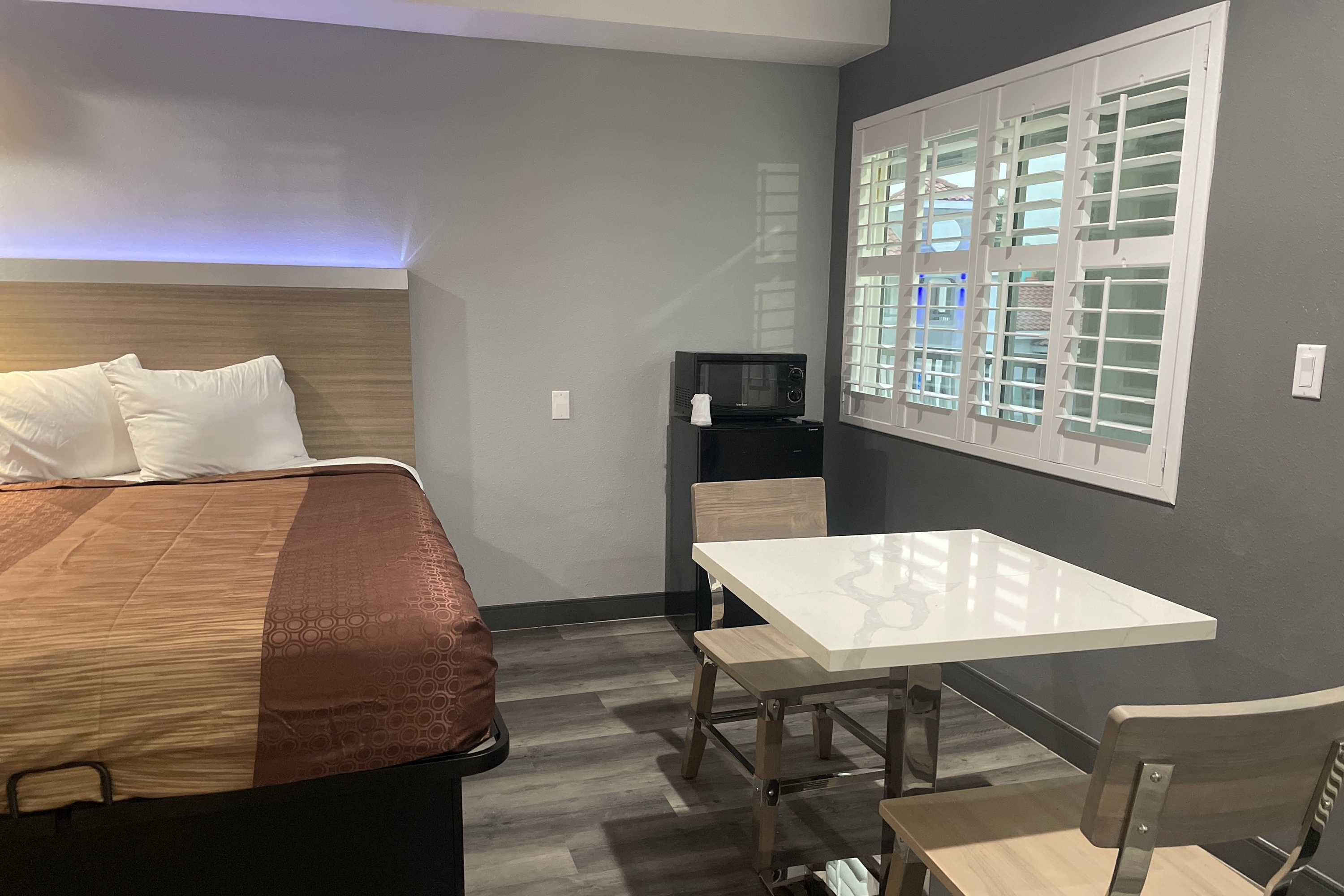 Guest room at the Travelodge by Wyndham Whittier in Whittier, California