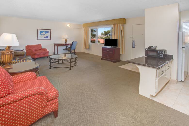 Guest room at the Travelodge Inn and Suites Yucca Valley/Joshua Tree Nat'l Par in Yucca Valley, California