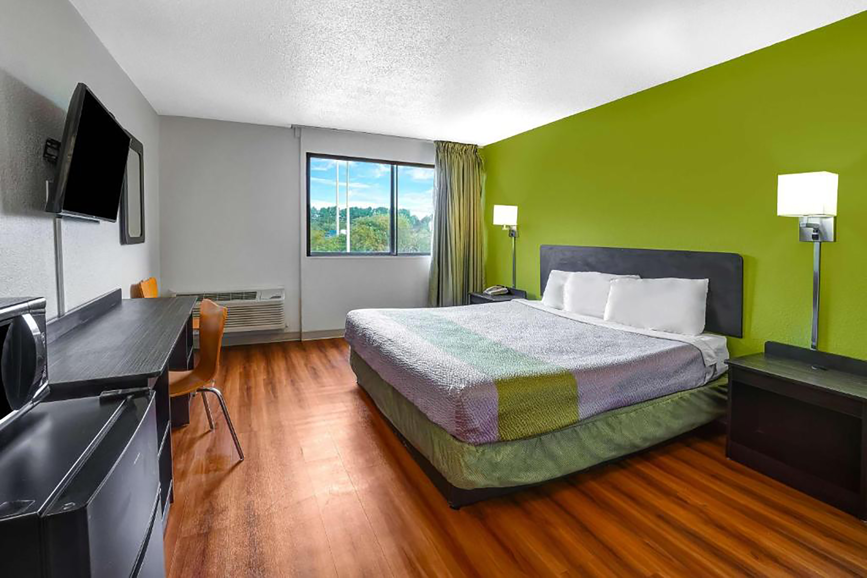 Guest room at the Travelodge by Wyndham Vernon CT in Vernon, Connecticut