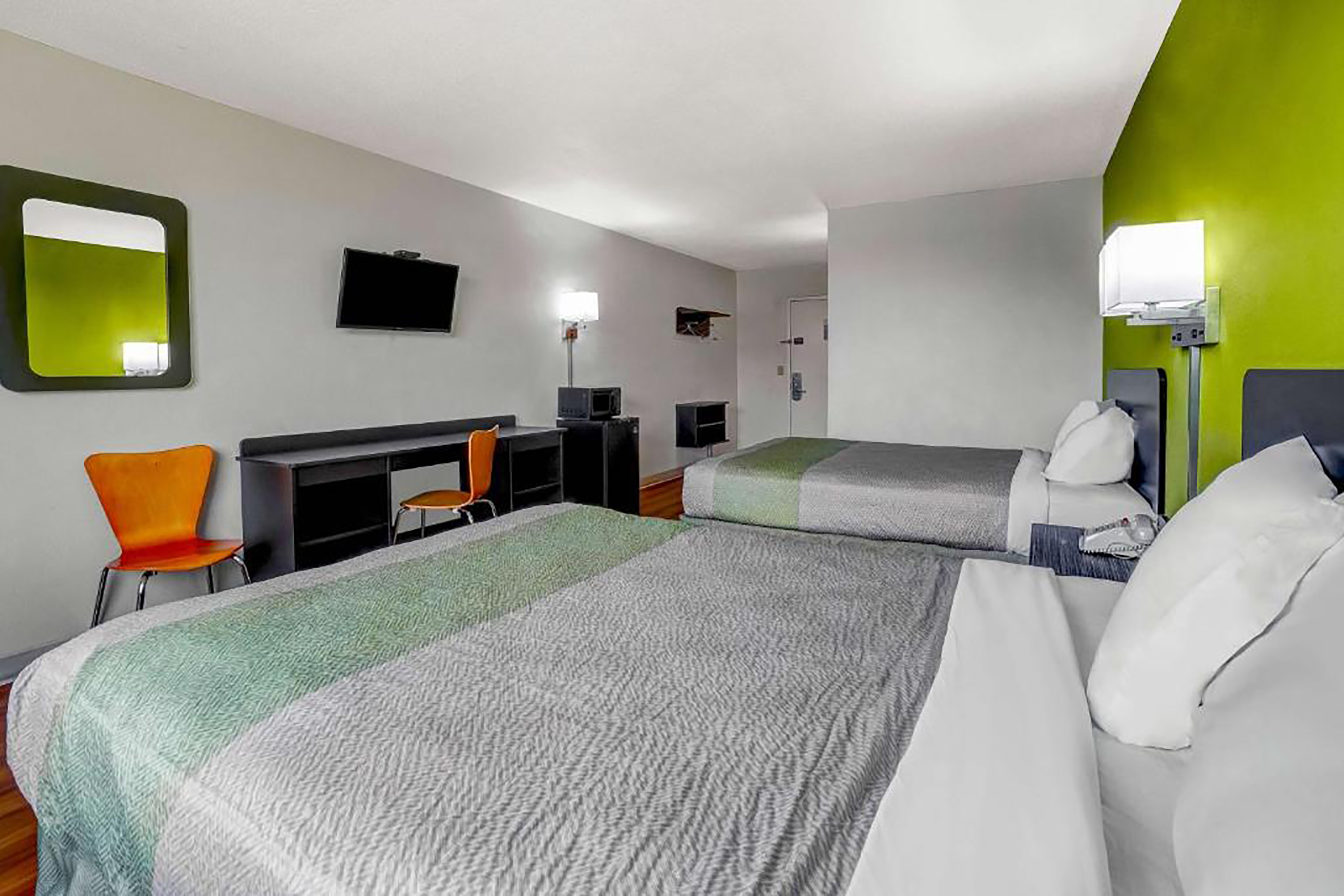 Guest room at the Travelodge by Wyndham Vernon CT in Vernon, Connecticut