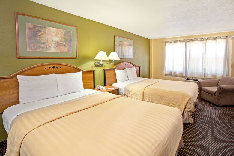 Guest room at the Travelodge Fort Lauderdale in Fort Lauderdale, Florida