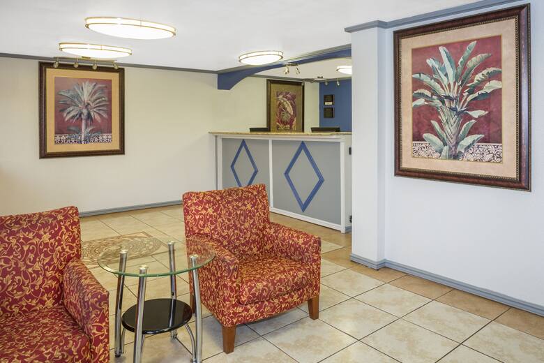Travelodge Fort Myers North hotel lobby in North Fort Myers, Florida
