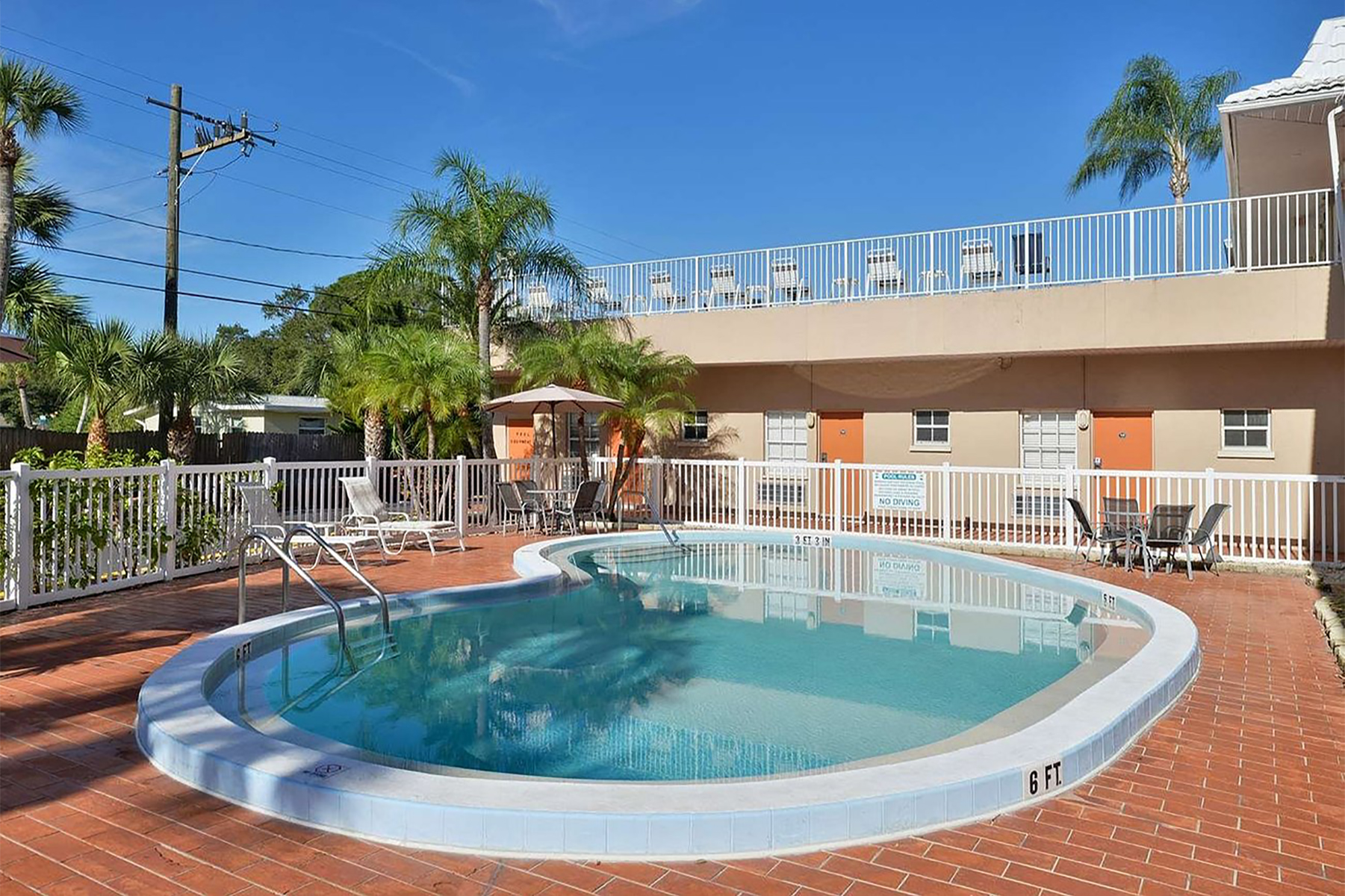 Pool at the Travelodge by Wyndham Venice in Venice, Florida
