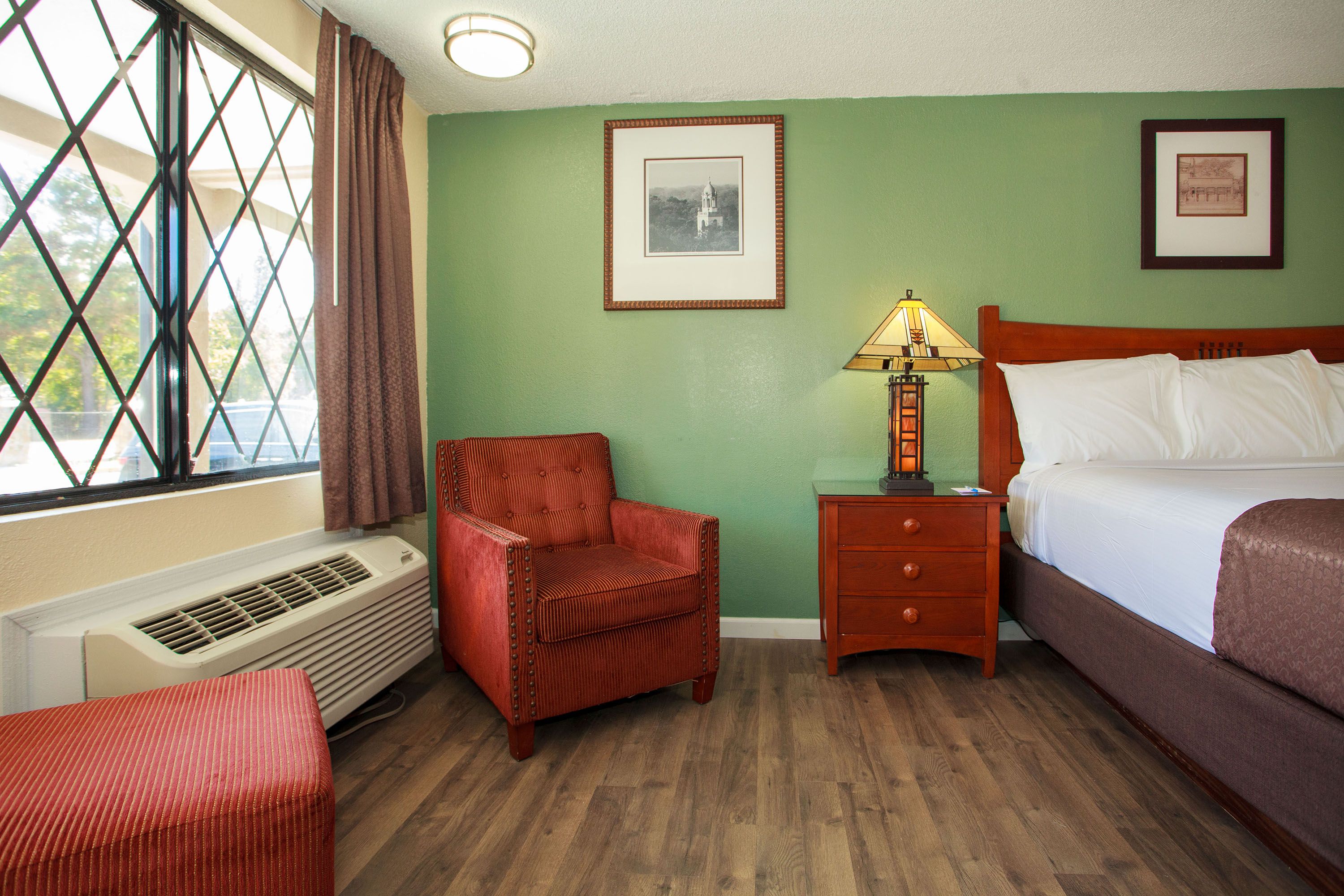 Guest room at the Travelodge by Wyndham Macon West in Macon, Georgia