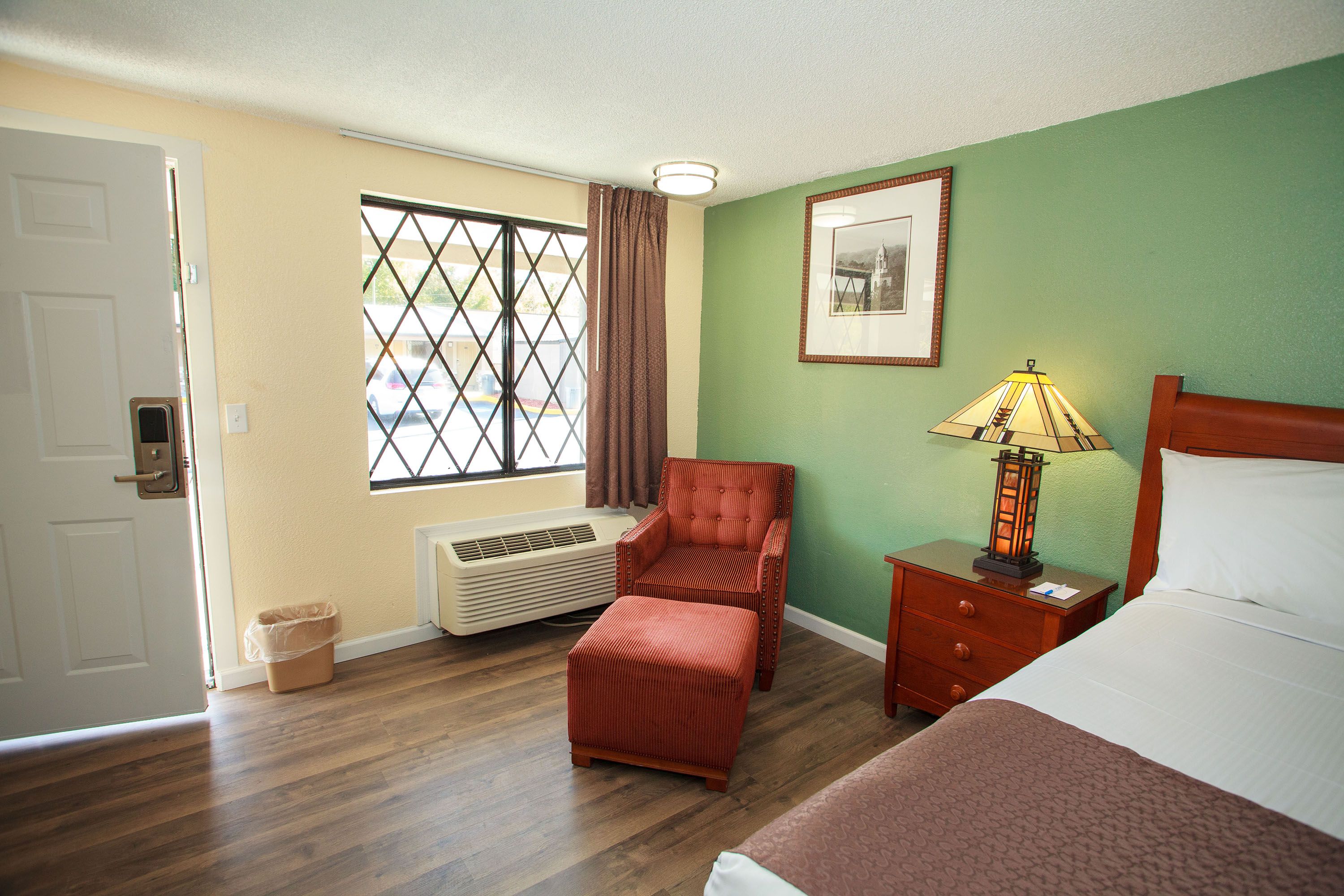 Guest room at the Travelodge by Wyndham Macon West in Macon, Georgia