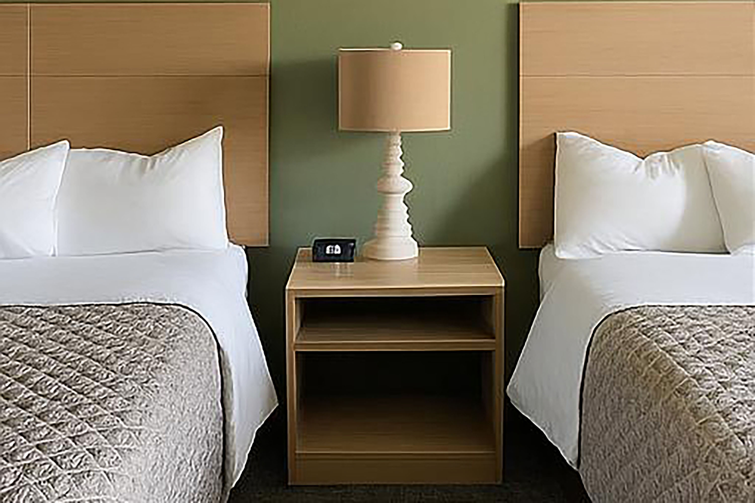 Guest room at the Travelodge by Wyndham Atlanta, Illinois in Atlanta, Illinois