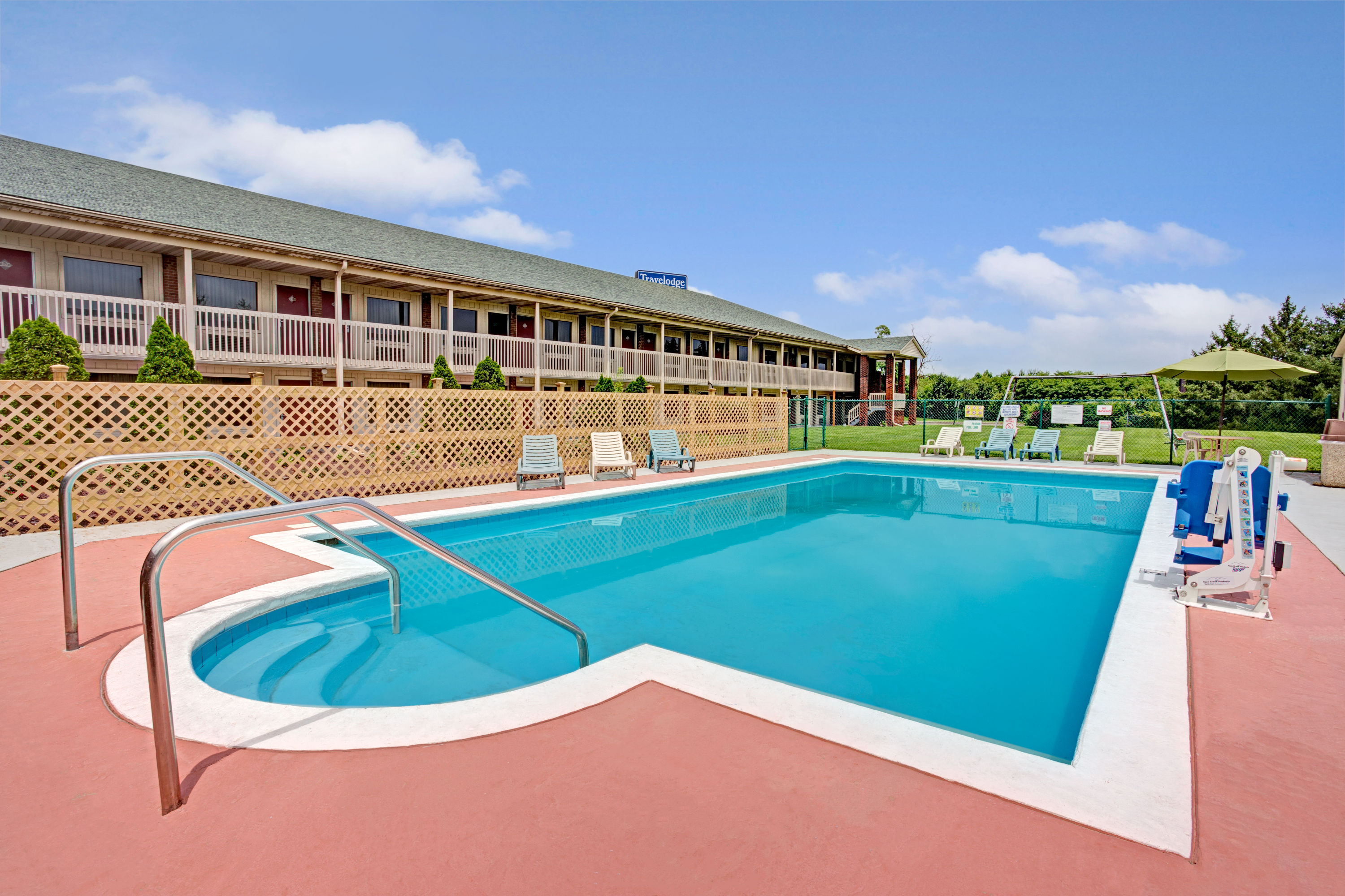 Pool at the Travelodge by Wyndham Sellersburg / Louisville North in Sellersburg, Indiana