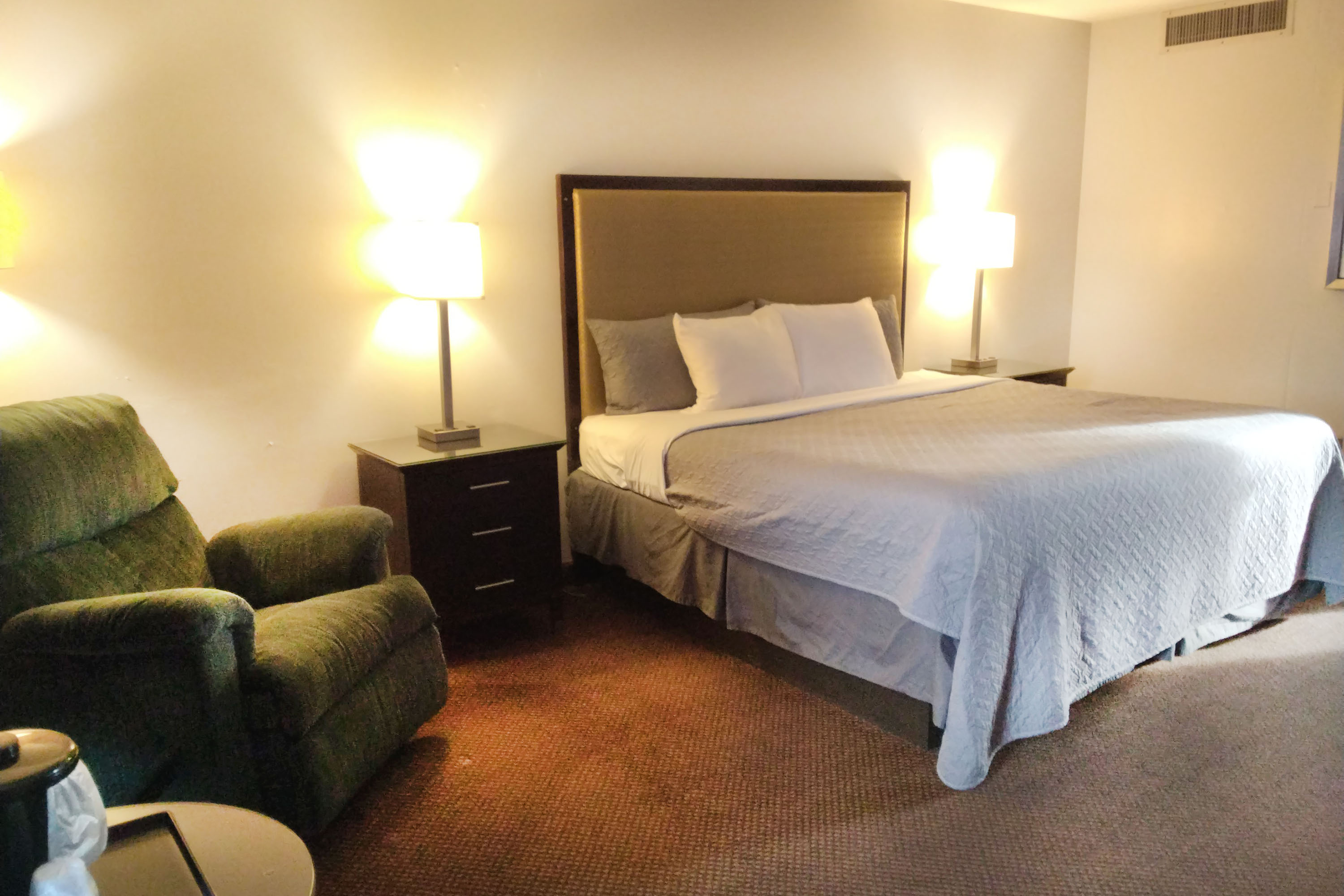Guest room at the Travelodge by Wyndham Oakley in Oakley, Kansas