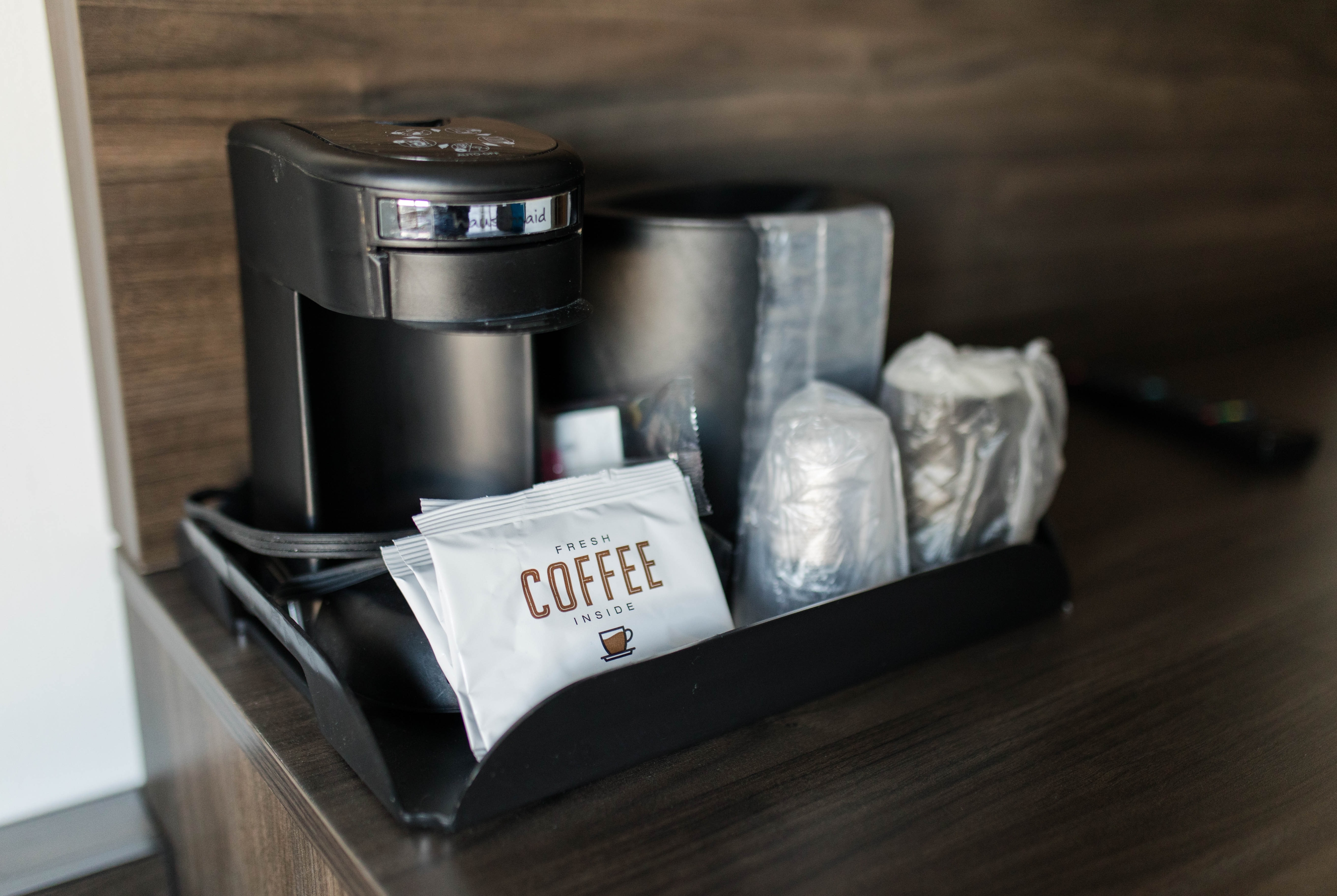 Guest room feature at the Travelodge by Wyndham Escanaba in Escanaba, Michigan