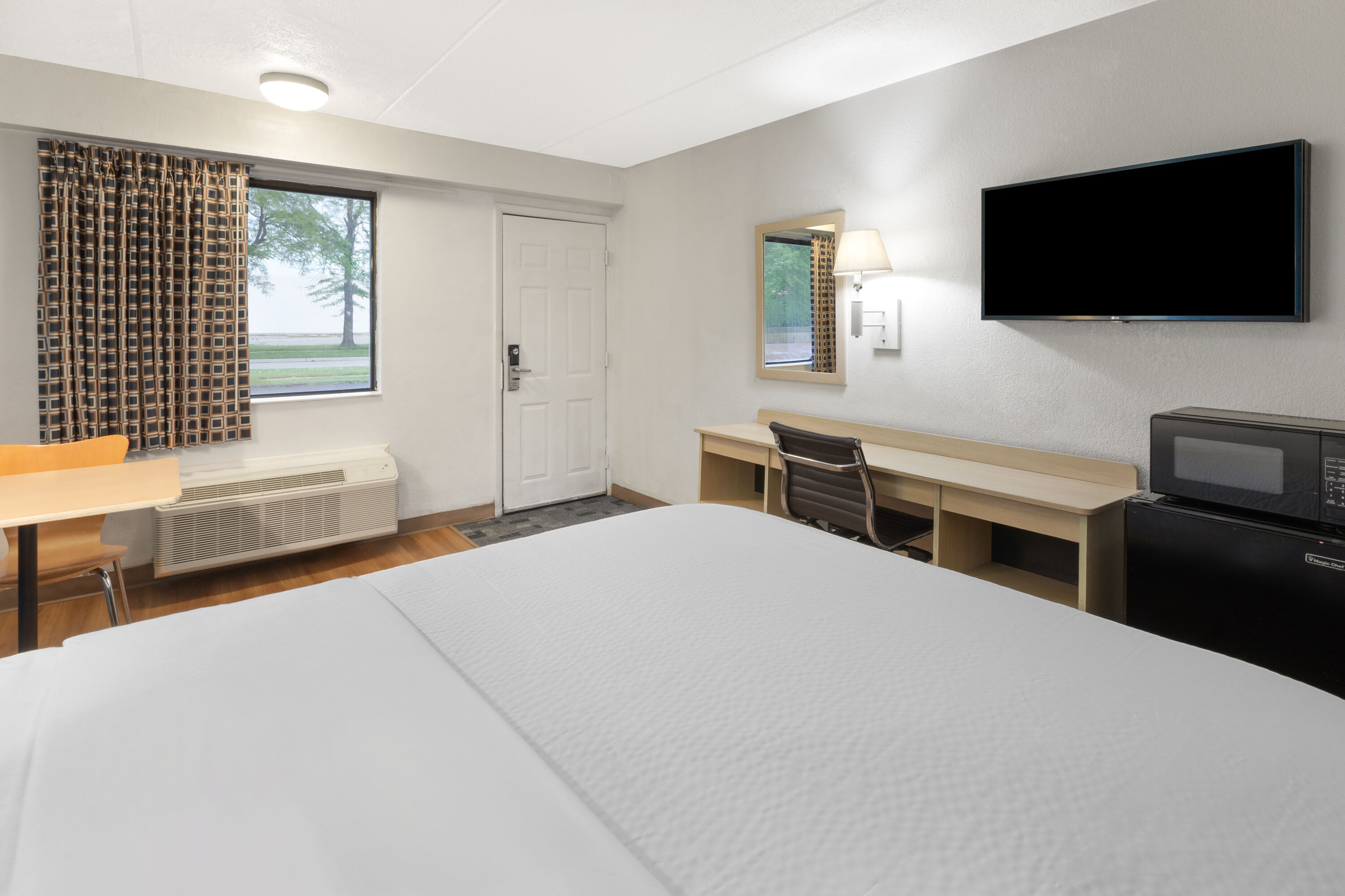 Guest room at the Travelodge by Wyndham Madison Heights MI in Madison Heights, Michigan