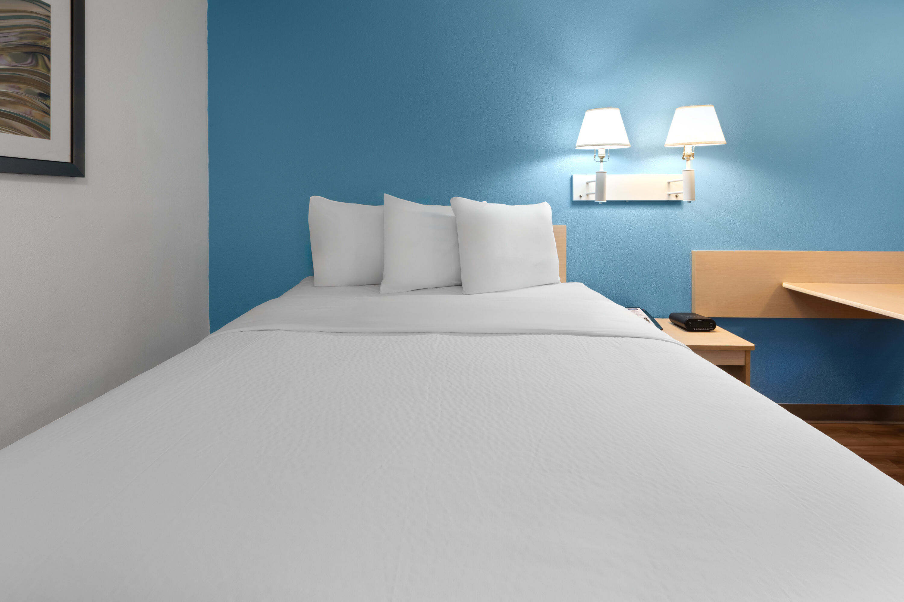 Guest room at the Travelodge by Wyndham Madison Heights MI in Madison Heights, Michigan