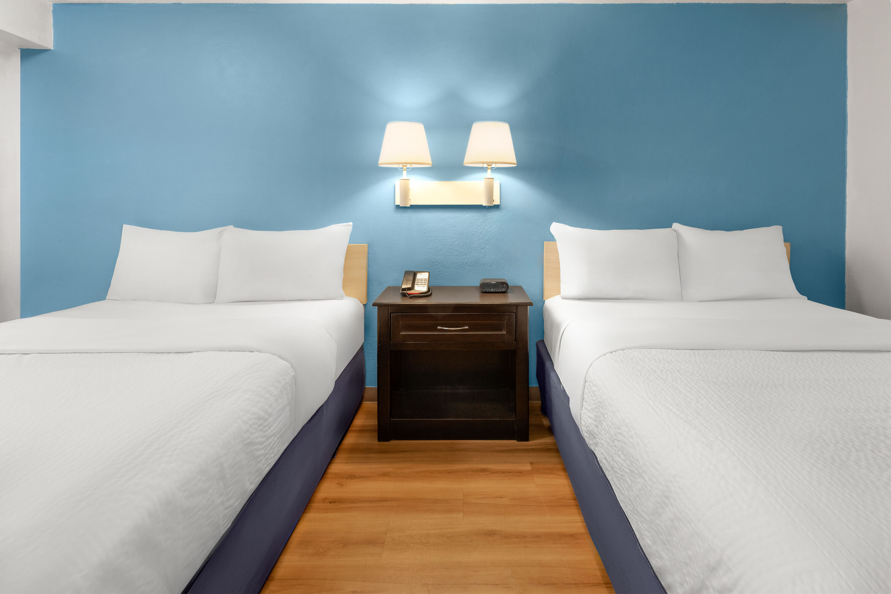 Guest room at the Travelodge by Wyndham Madison Heights MI in Madison Heights, Michigan