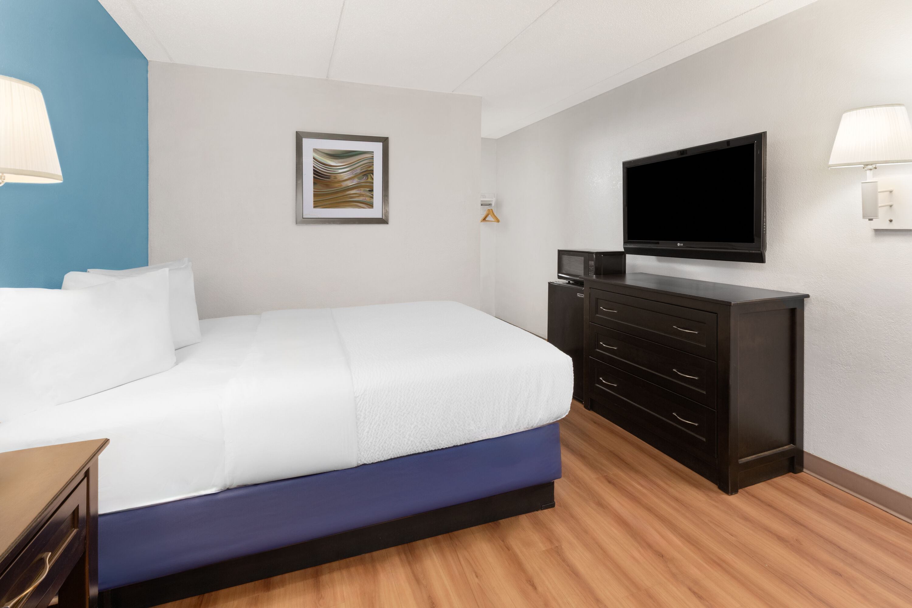 Guest room at the Travelodge by Wyndham Madison Heights MI in Madison Heights, Michigan