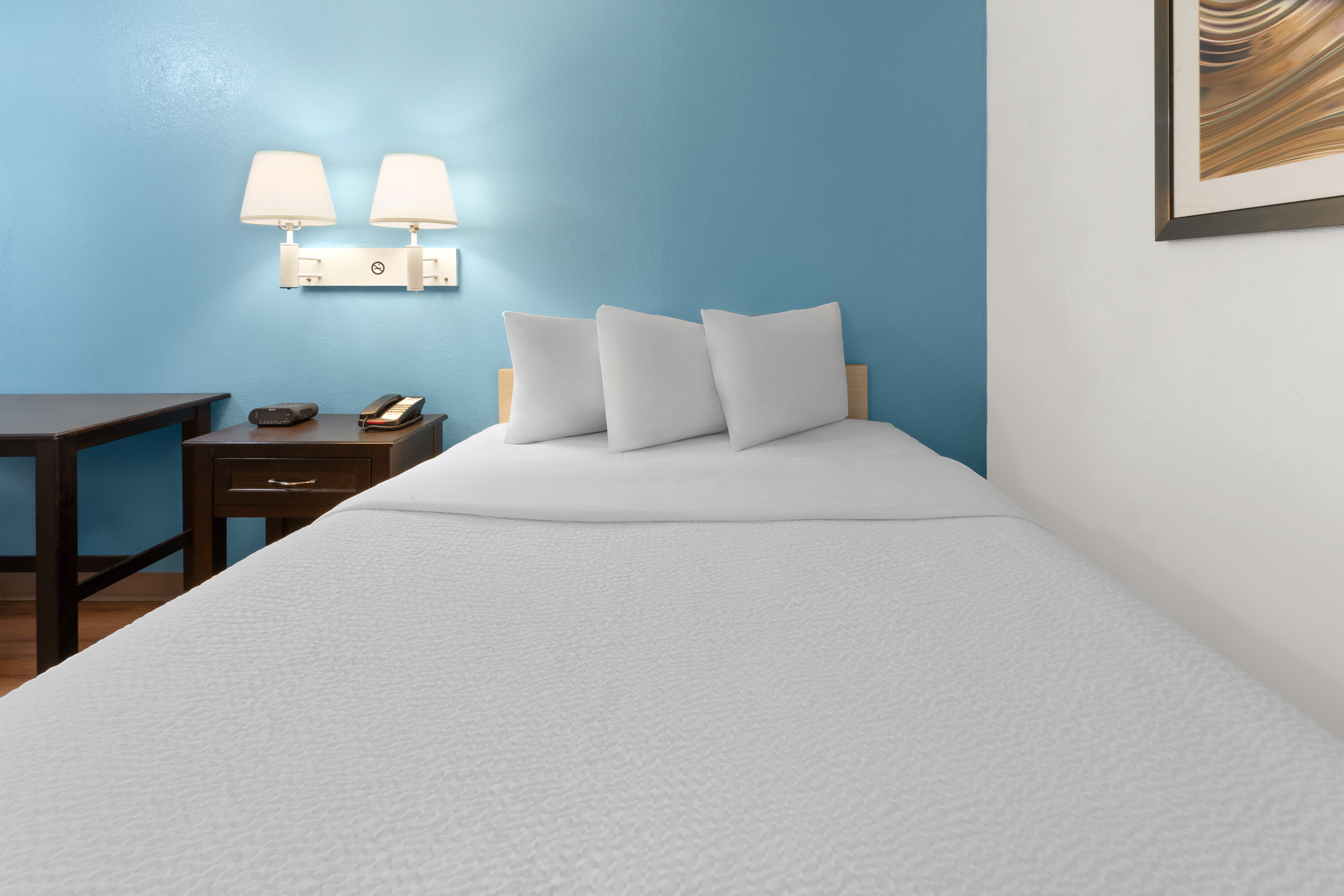 Guest room at the Travelodge by Wyndham Madison Heights MI in Madison Heights, Michigan