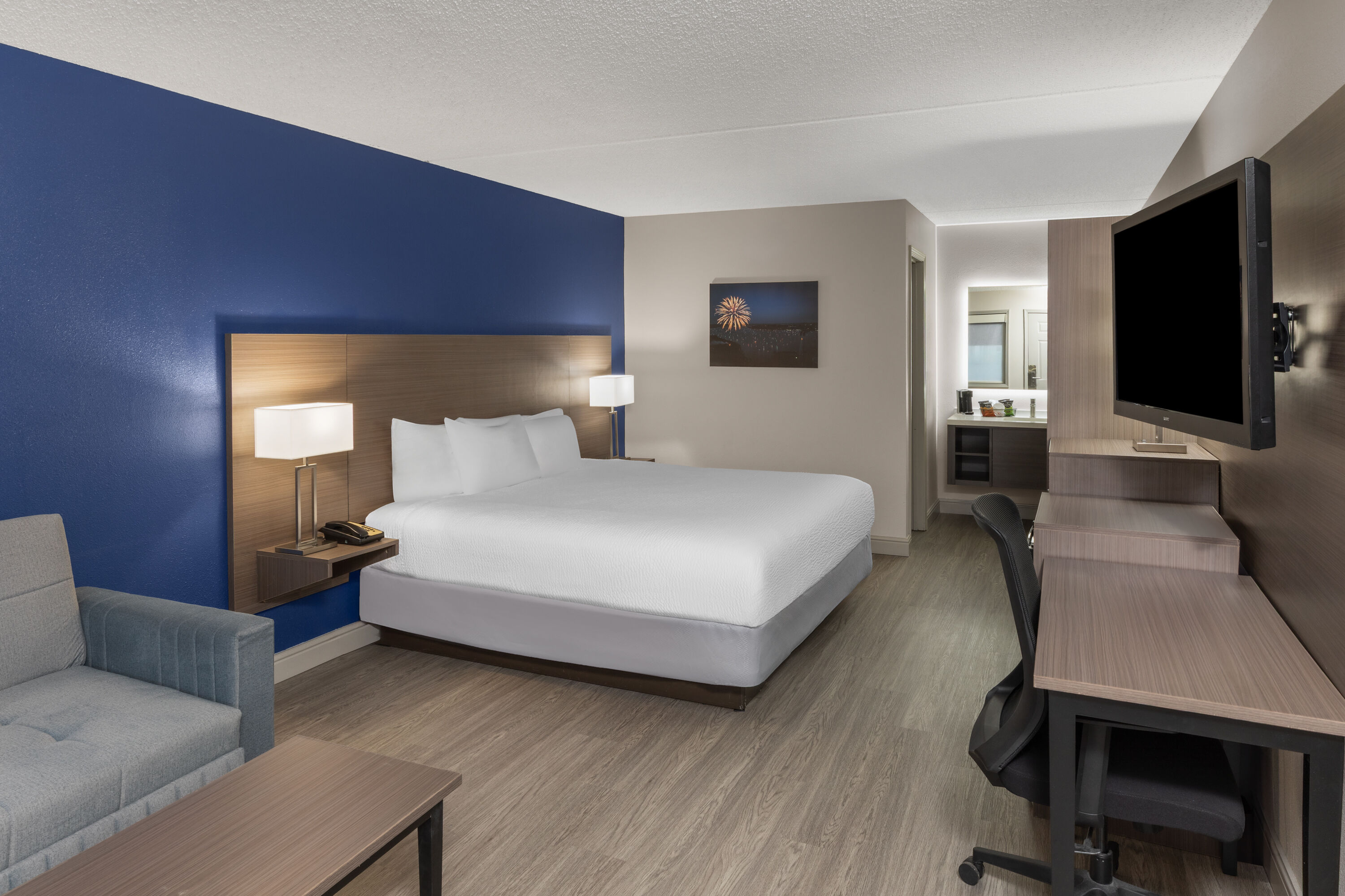 Guest room at the Angel Inn Near IMAX, a Travelodge by Wyndham in Branson, Missouri