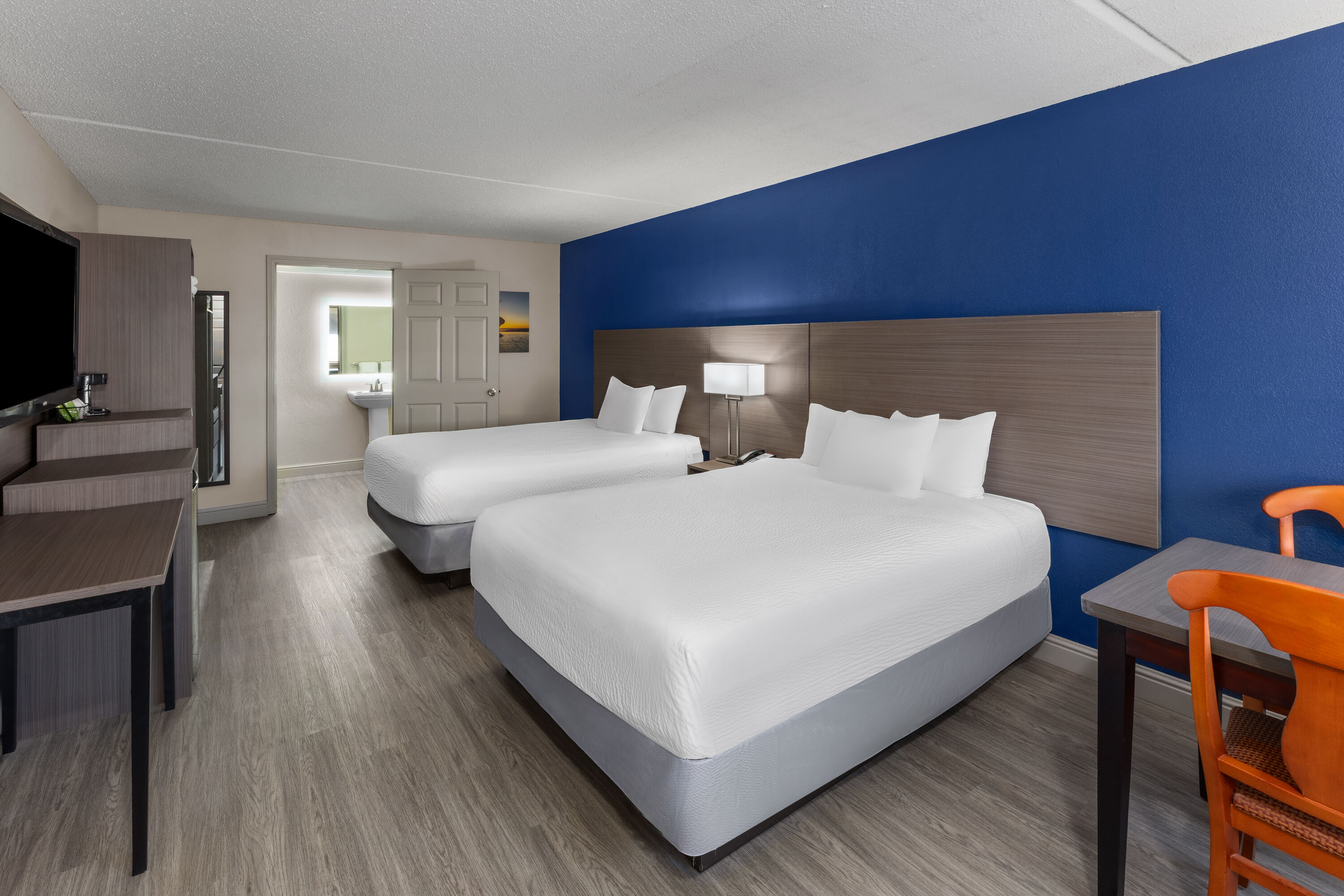 Guest room at the Angel Inn Near IMAX, a Travelodge by Wyndham in Branson, Missouri