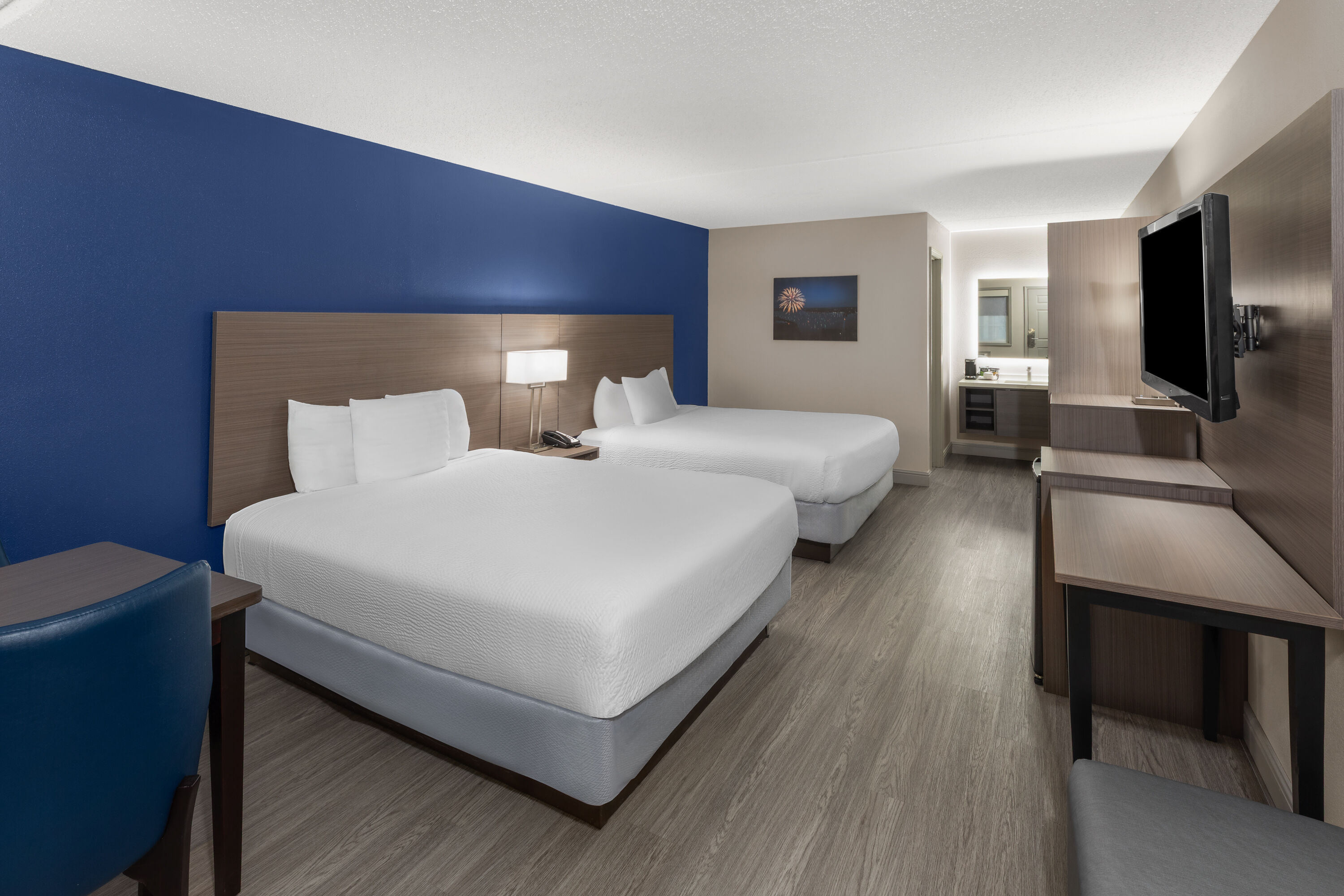 Guest room at the Angel Inn Near IMAX, a Travelodge by Wyndham in Branson, Missouri