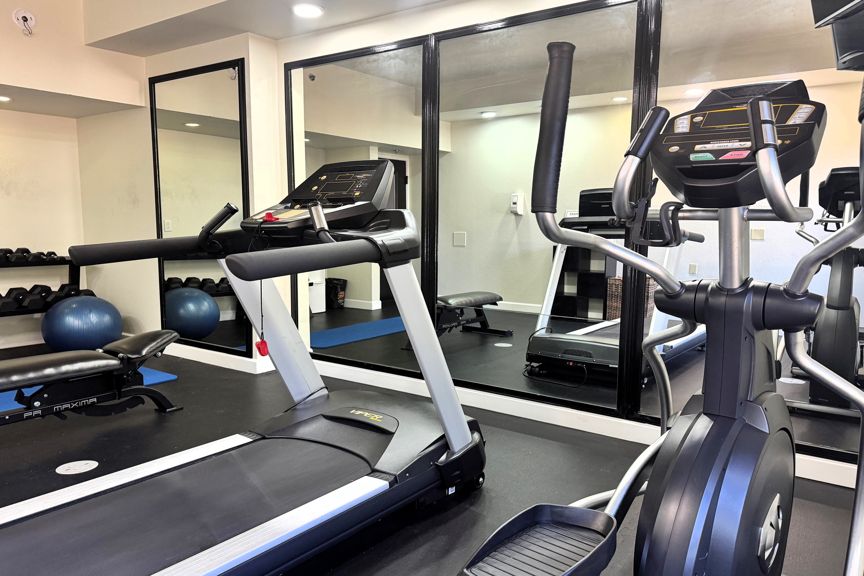 Fitness room at Travelodge by Wyndham Flowood/Jackson/Airport North in Flowood, Mississippi