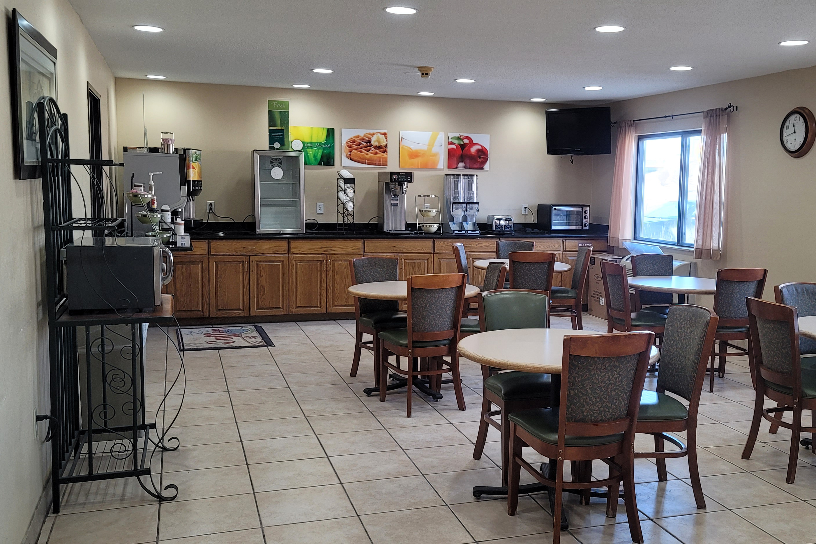 Free breakfast at Travelodge by Wyndham Fargo West Acres in Fargo, North Dakota