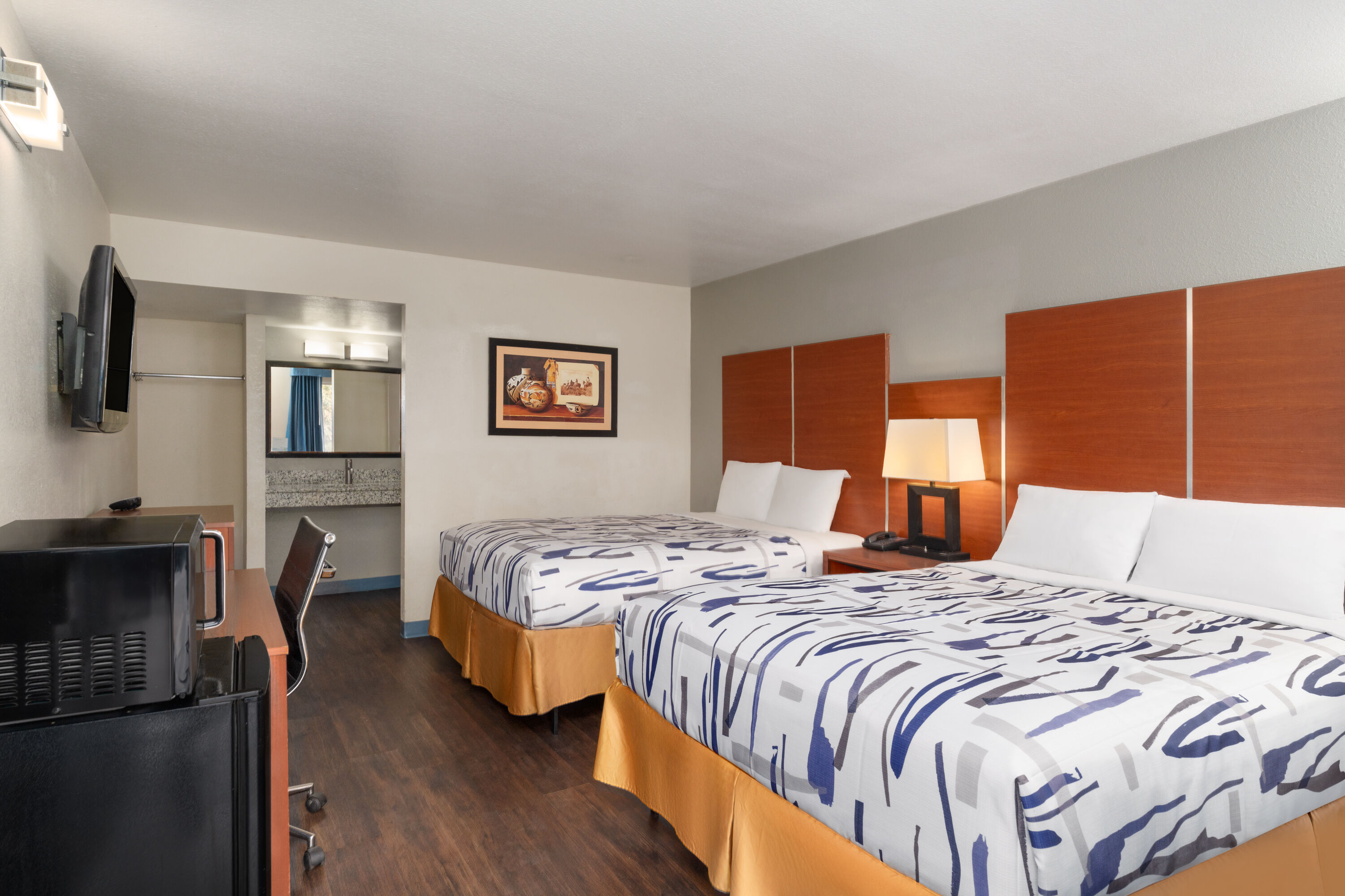 Guest room at the Travelodge by Wyndham Albuquerque West in Albuquerque, New Mexico
