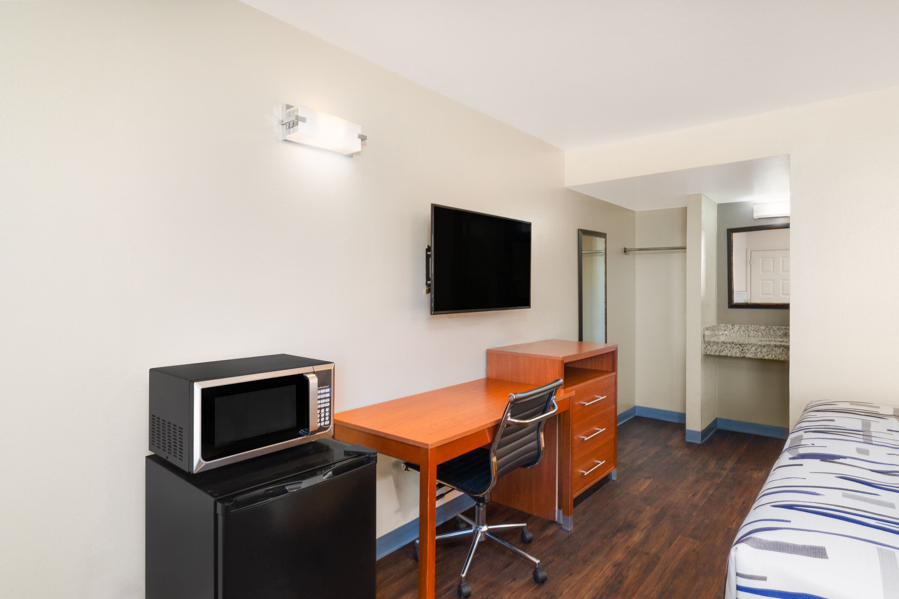 Guest room at the Travelodge by Wyndham Albuquerque West in Albuquerque, New Mexico