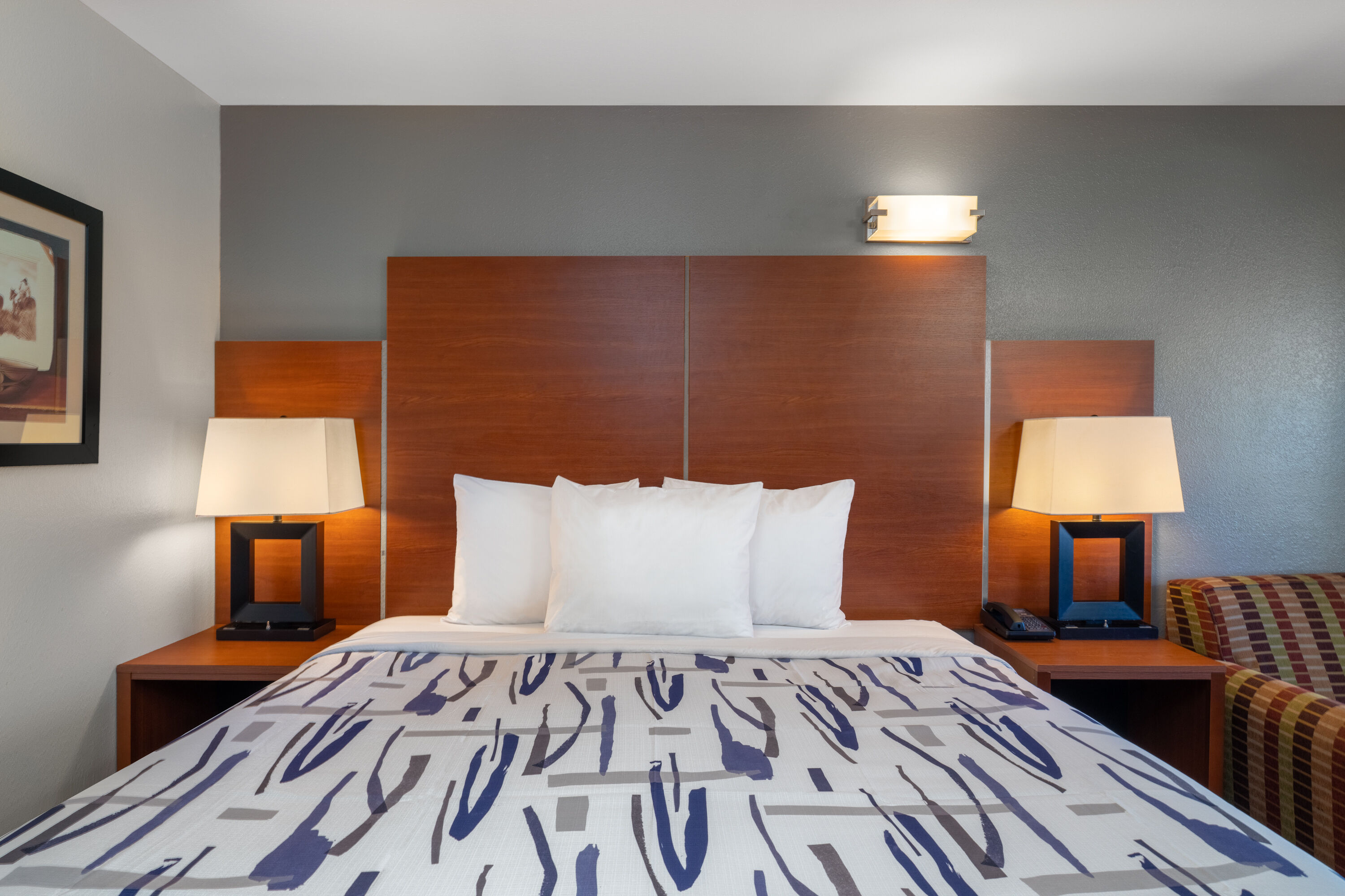 Guest room at the Travelodge by Wyndham Albuquerque West in Albuquerque, New Mexico