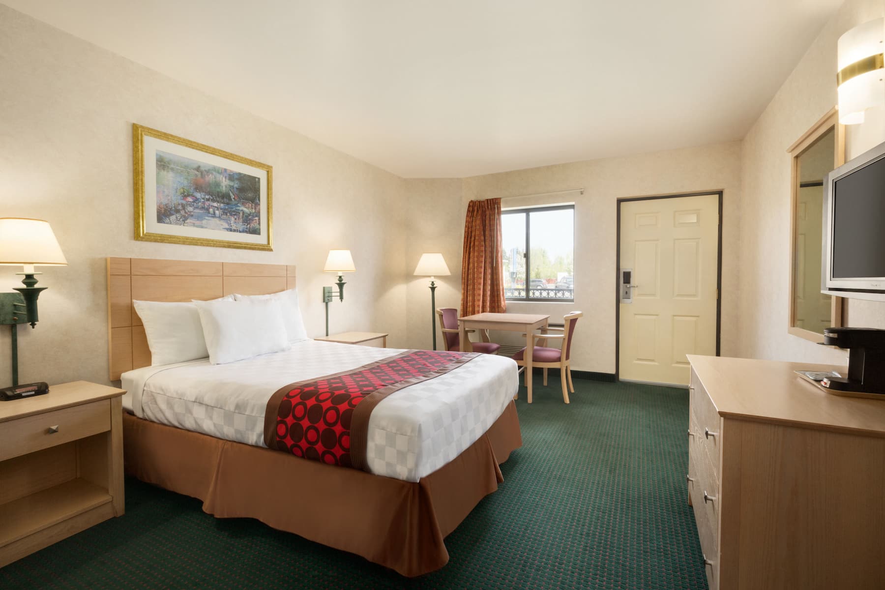 Guest room at the Travelodge by Wyndham Niagara Falls in Niagara Falls, New York