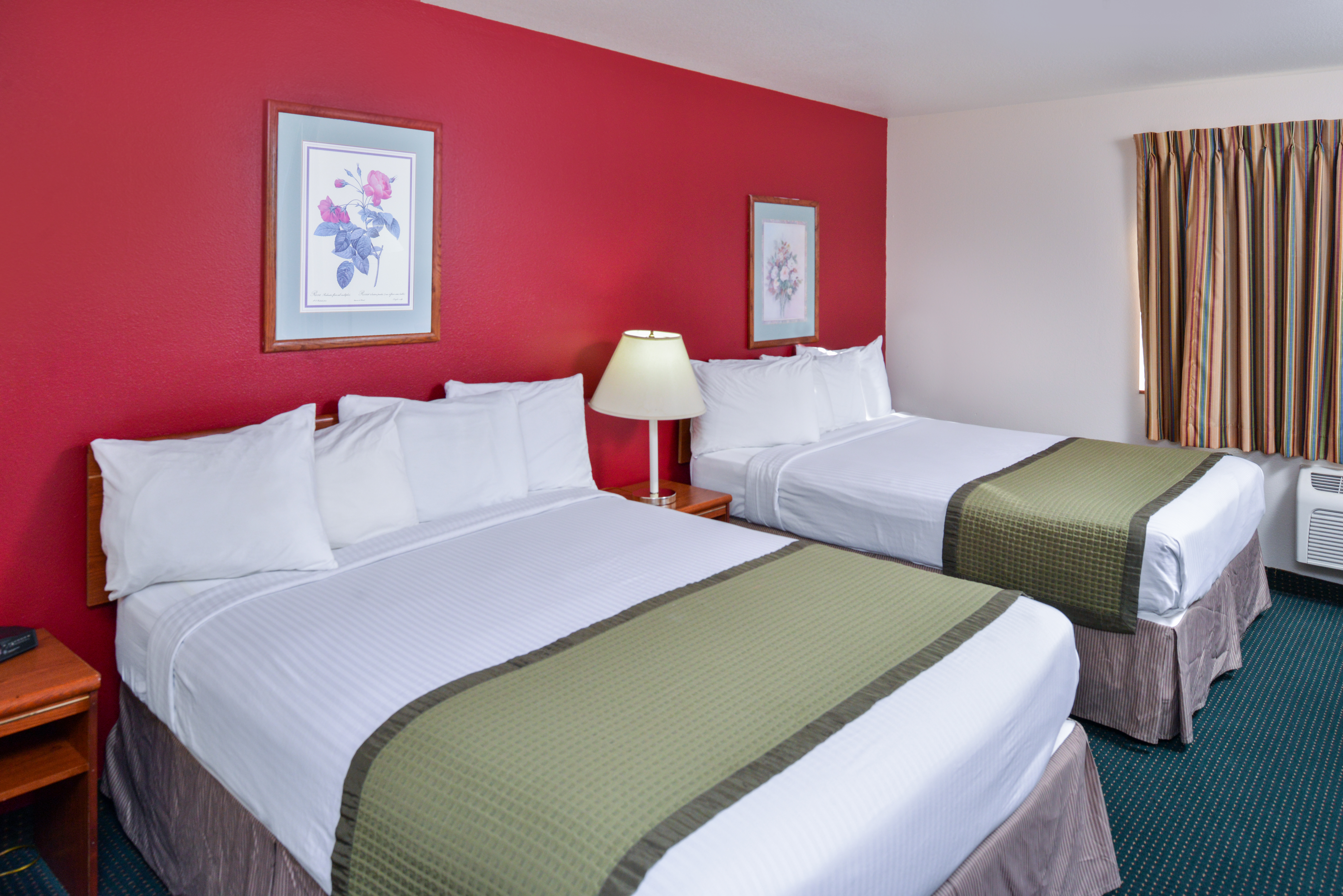 Guest room at the Travelodge Suites by Wyndham Newberg in Newberg, Oregon