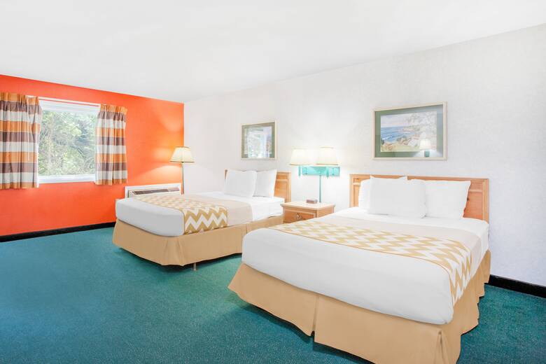 Guest room at the Travelodge Carlisle in Carlisle, Pennsylvania