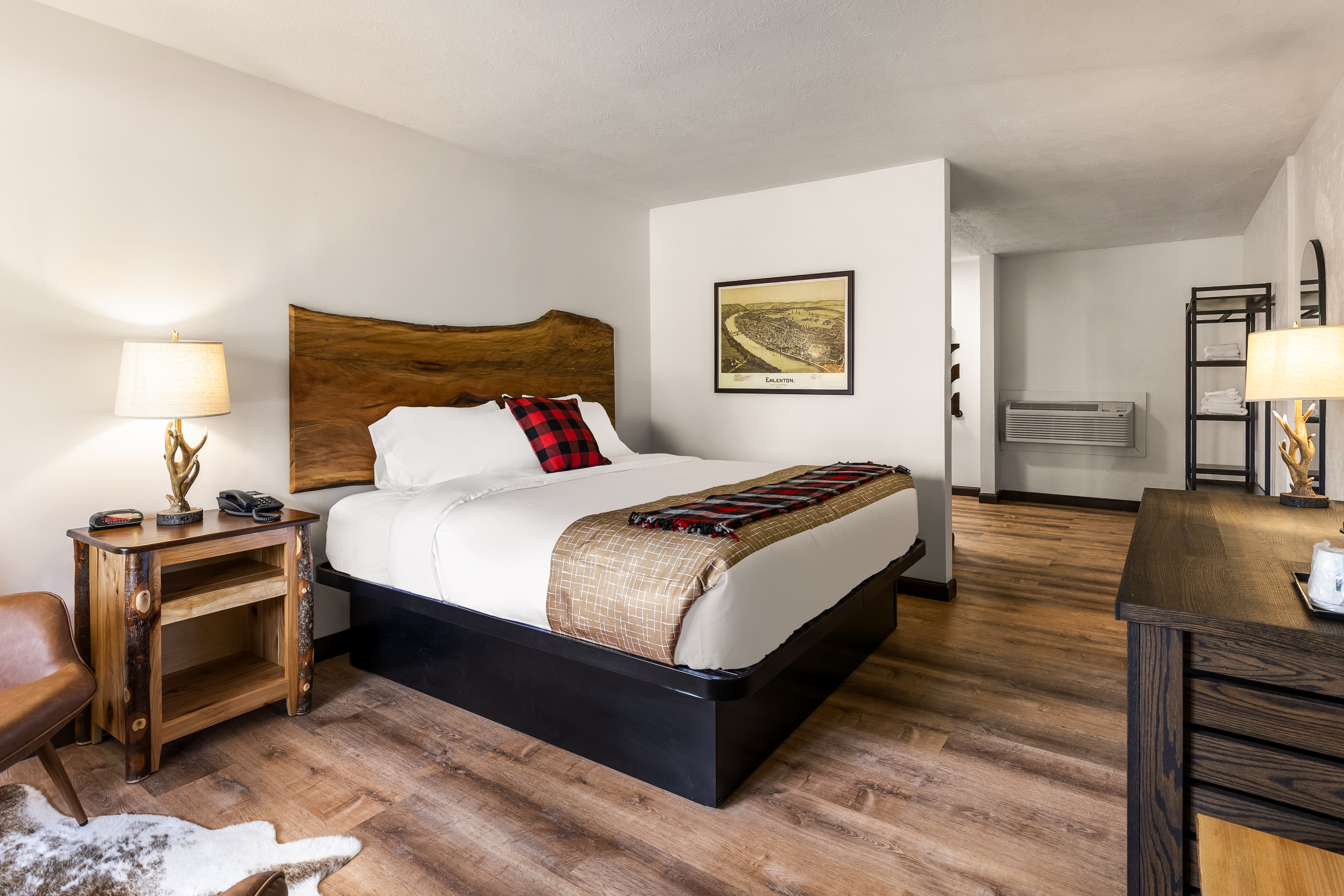 Guest room at the Travelodge by Wyndham Emlenton in Emlenton, Pennsylvania