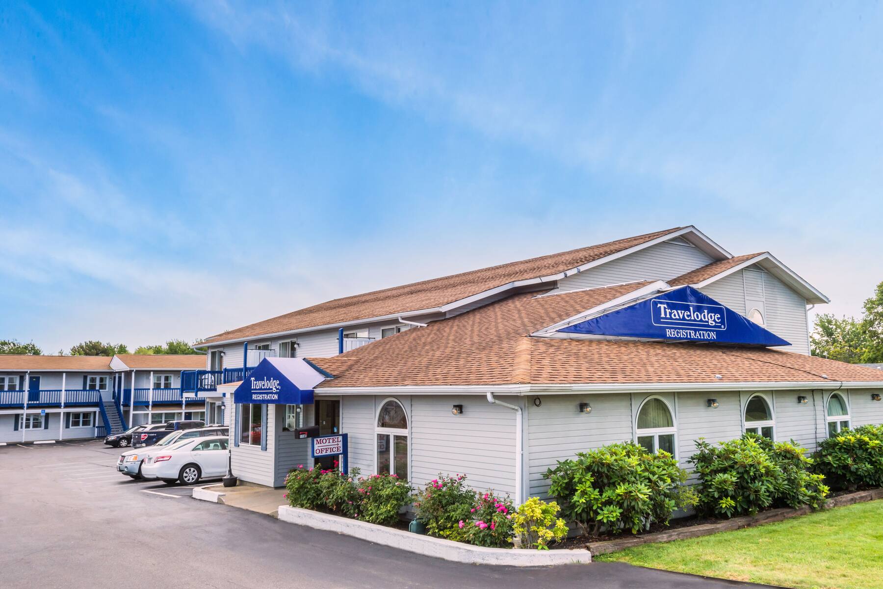 Exterior of Travelodge Middletown Newport Area hotel in Middletown, Rhode Island Exterior of Travelodge Middletown Newport Area hotel in Middletown, Rhode Island