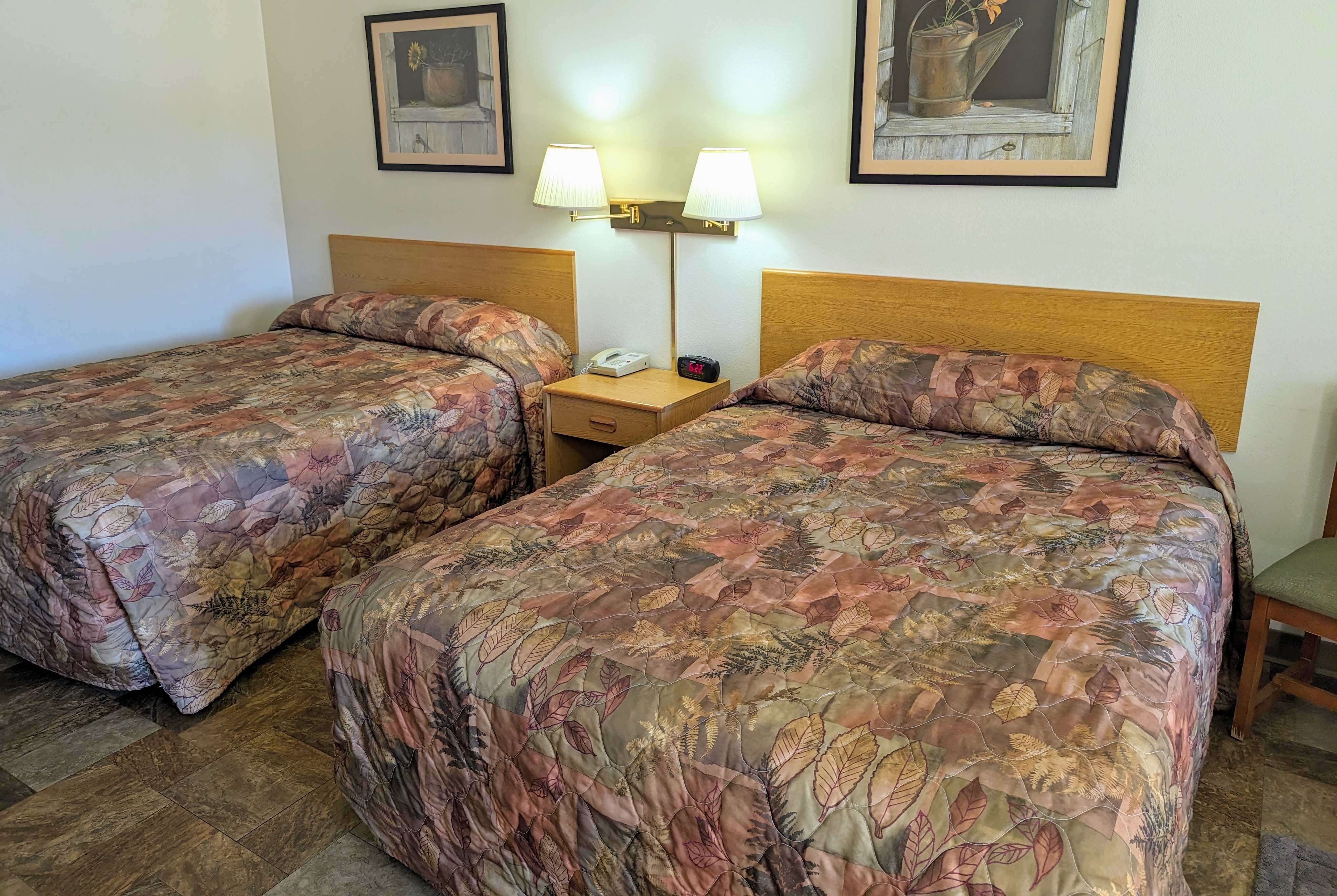Guest room at the Travelodge Inn & Suites by Wyndham Deadwood in Deadwood, South Dakota