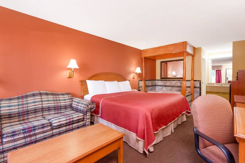 Guest room at the Travelodge Chattanooga/Hamilton Place in Chattanooga, Tennessee