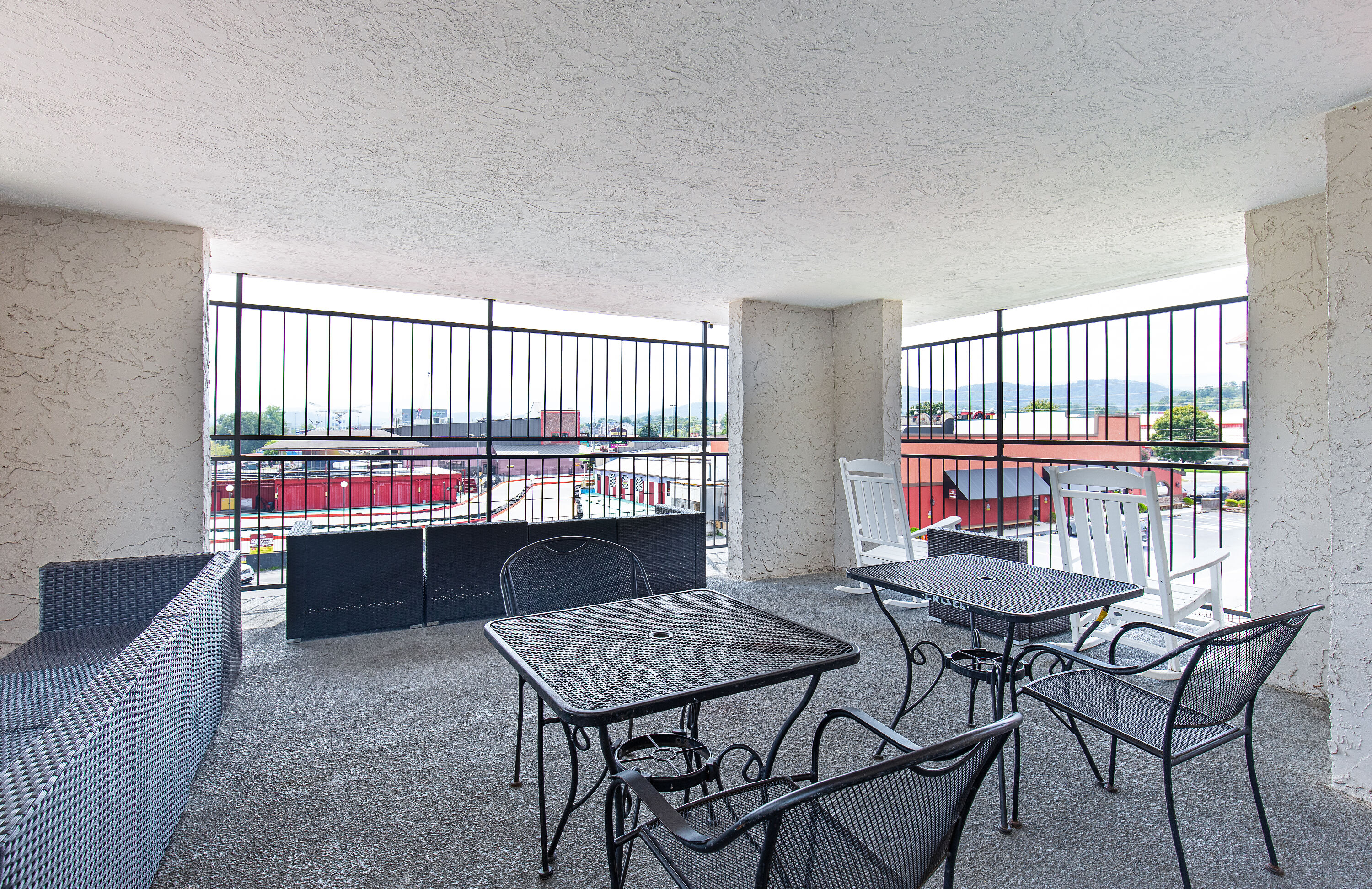 Courtyard at Americana Inn a Travelodge by Wyndham in Pigeon Forge, Tennessee