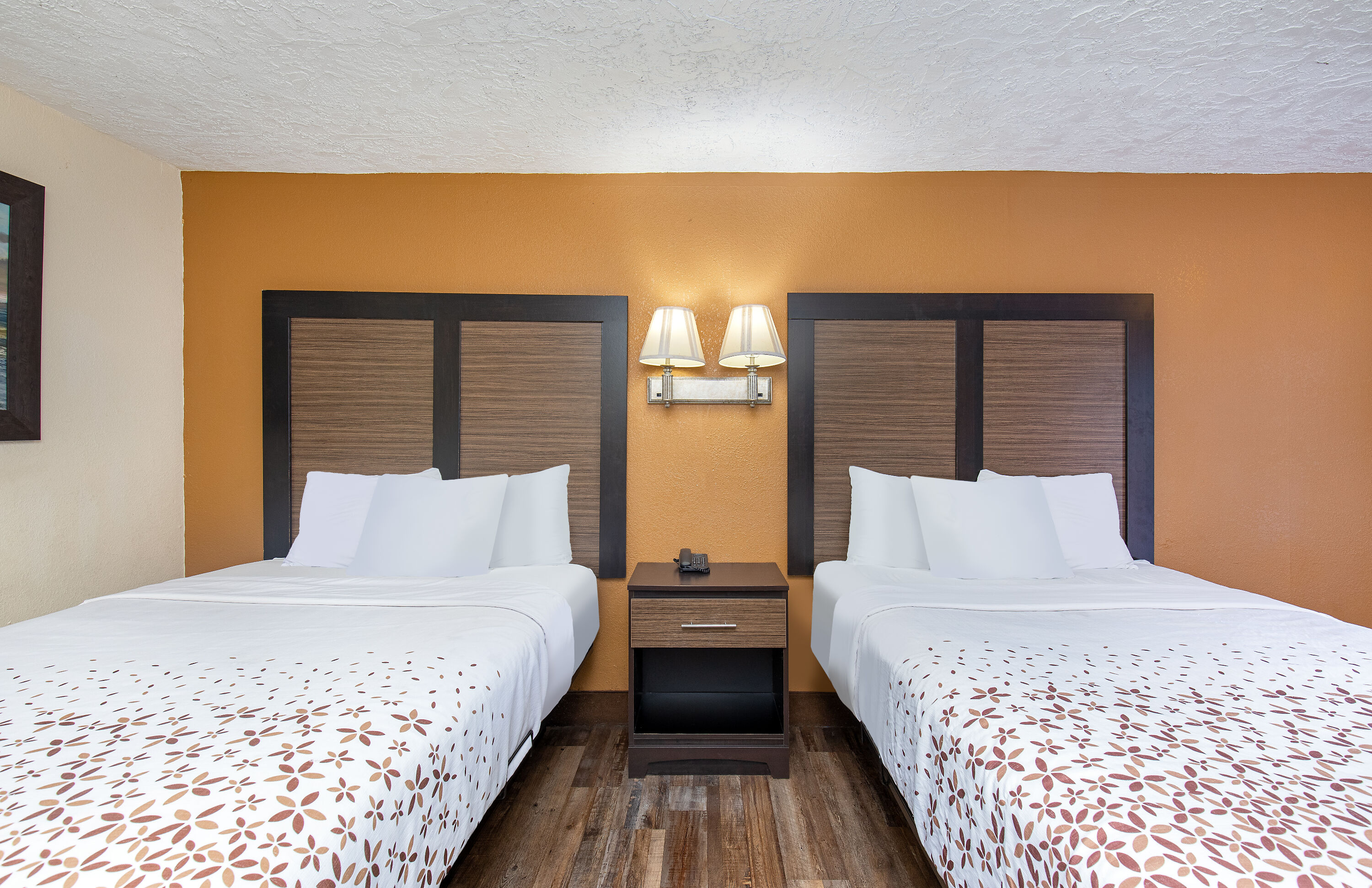 Guest room at the Americana Inn a Travelodge by Wyndham in Pigeon Forge, Tennessee