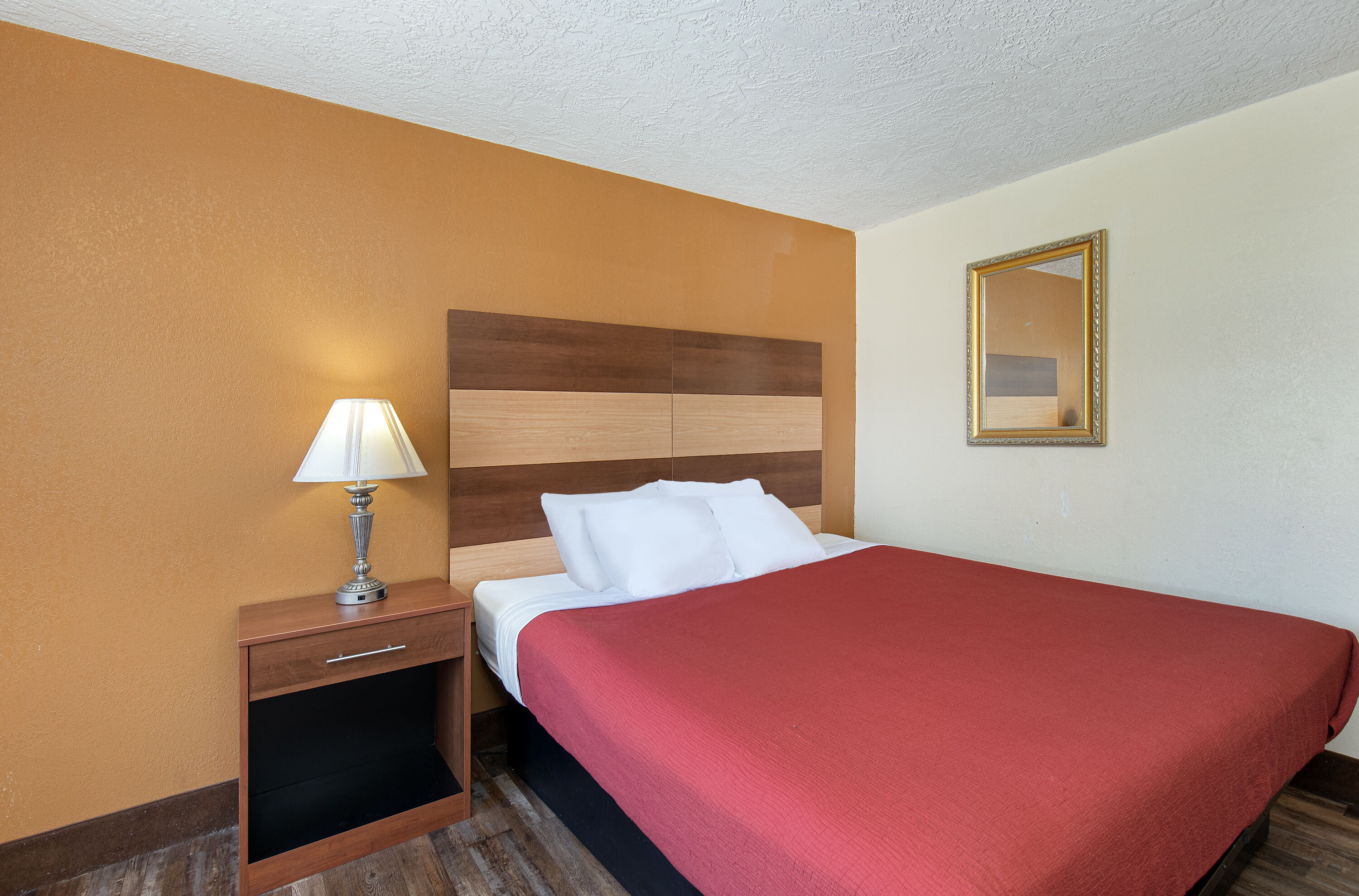 Guest room at the Americana Inn a Travelodge by Wyndham in Pigeon Forge, Tennessee