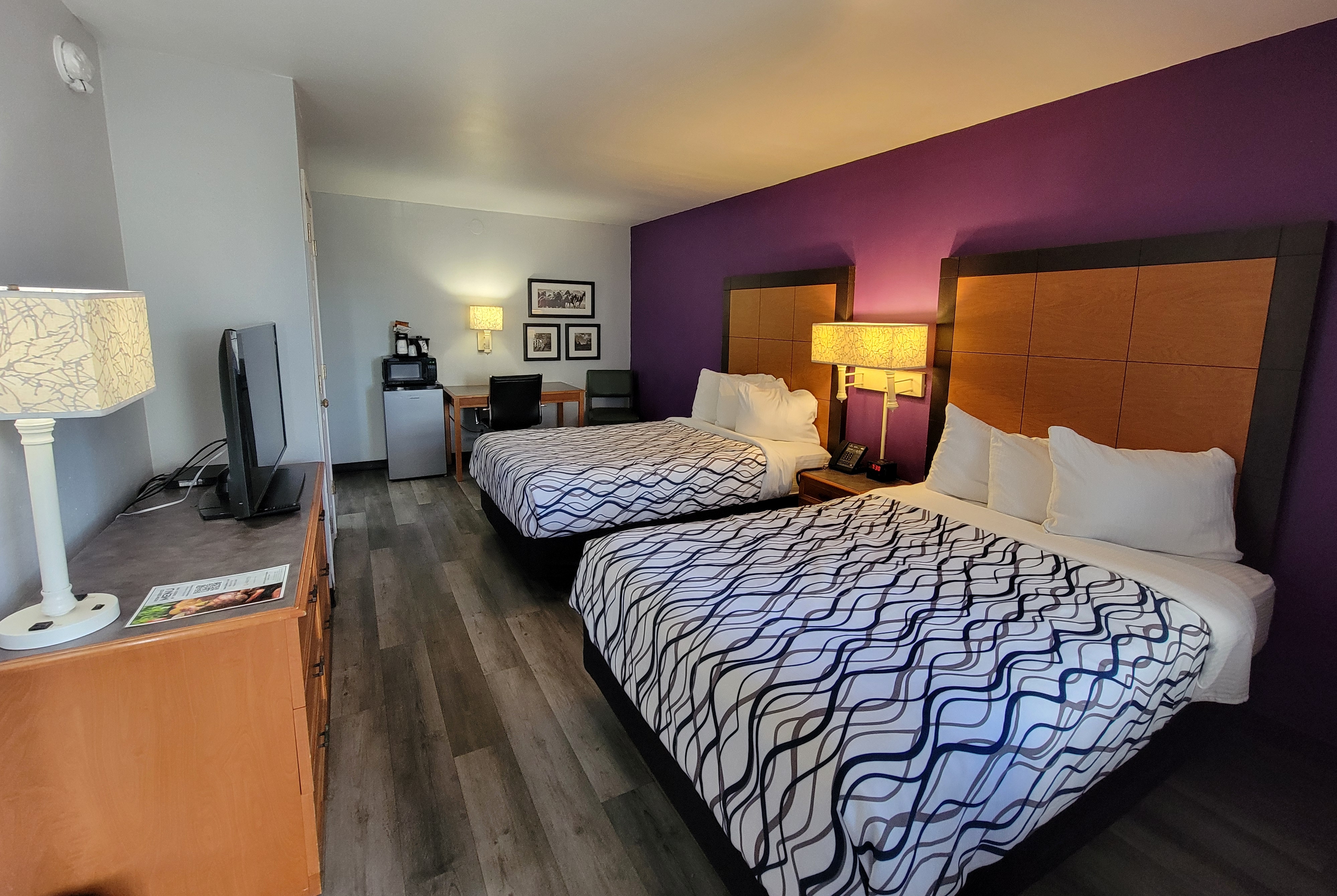 Guest room at the Travelodge by Wyndham Amarillo West Medical Center in Amarillo, Texas