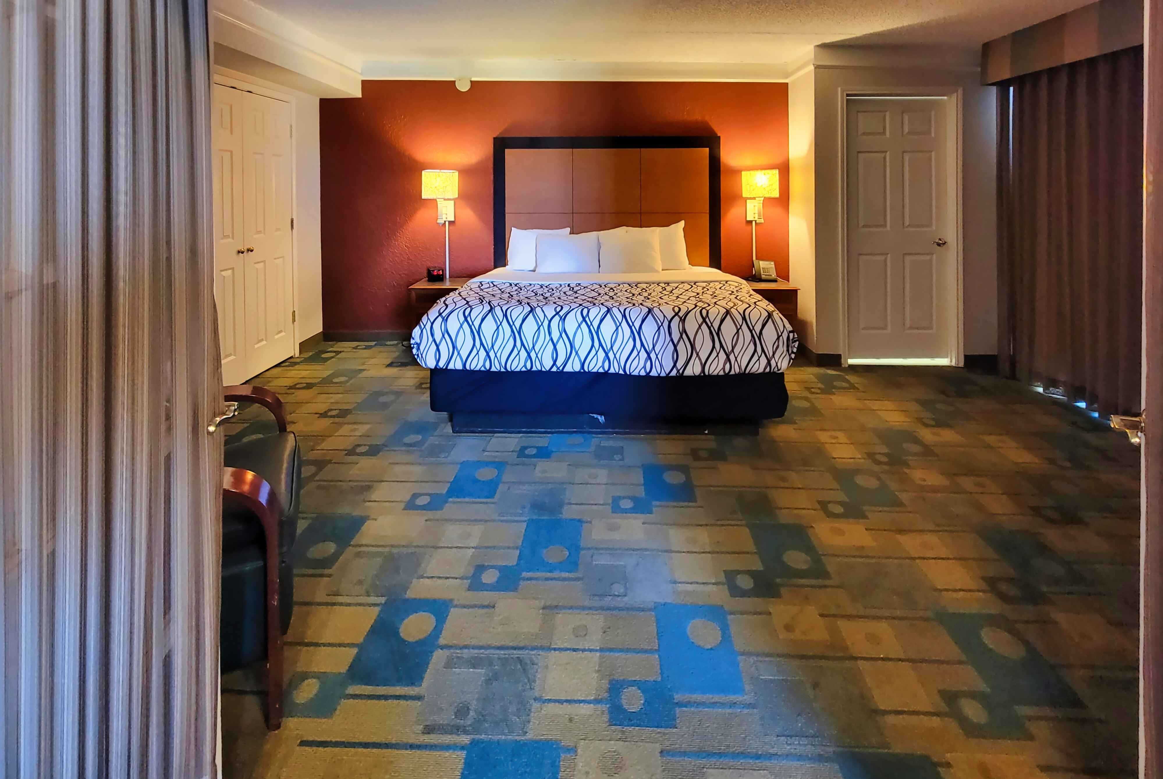 Guest room at the Travelodge by Wyndham Amarillo West Medical Center in Amarillo, Texas